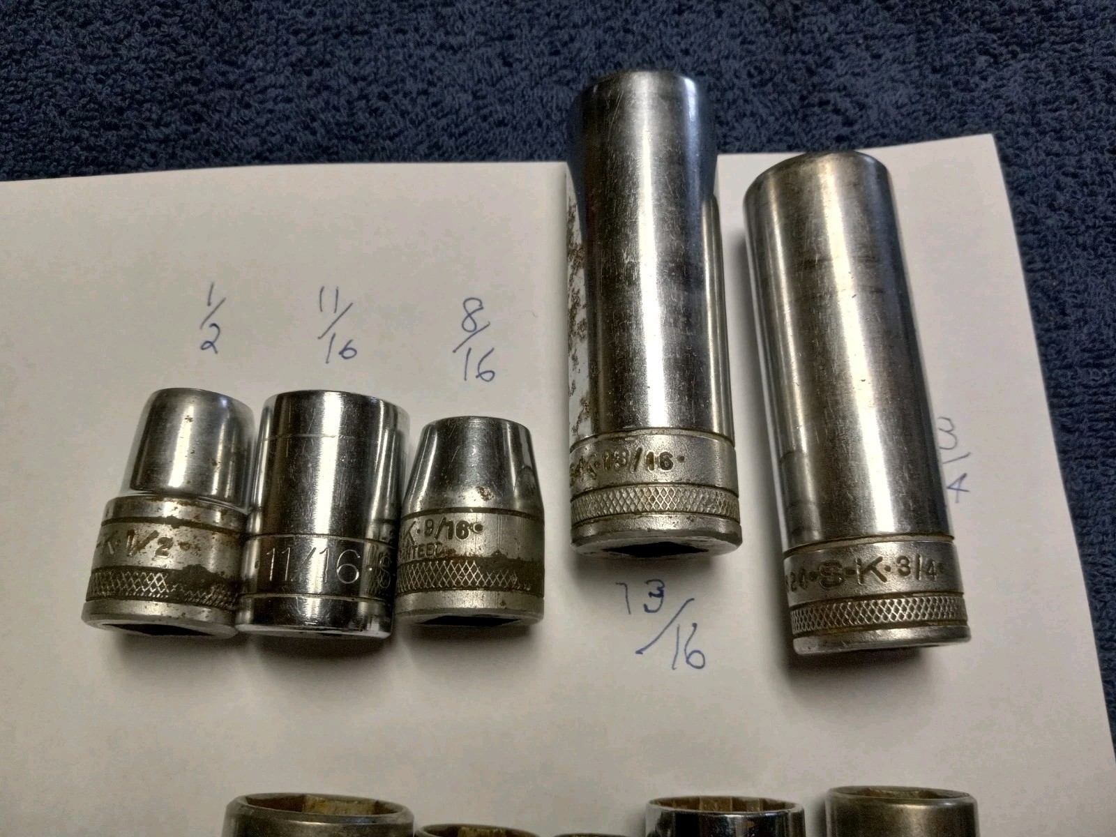 S-K Socket Lot~Misc. Sizes