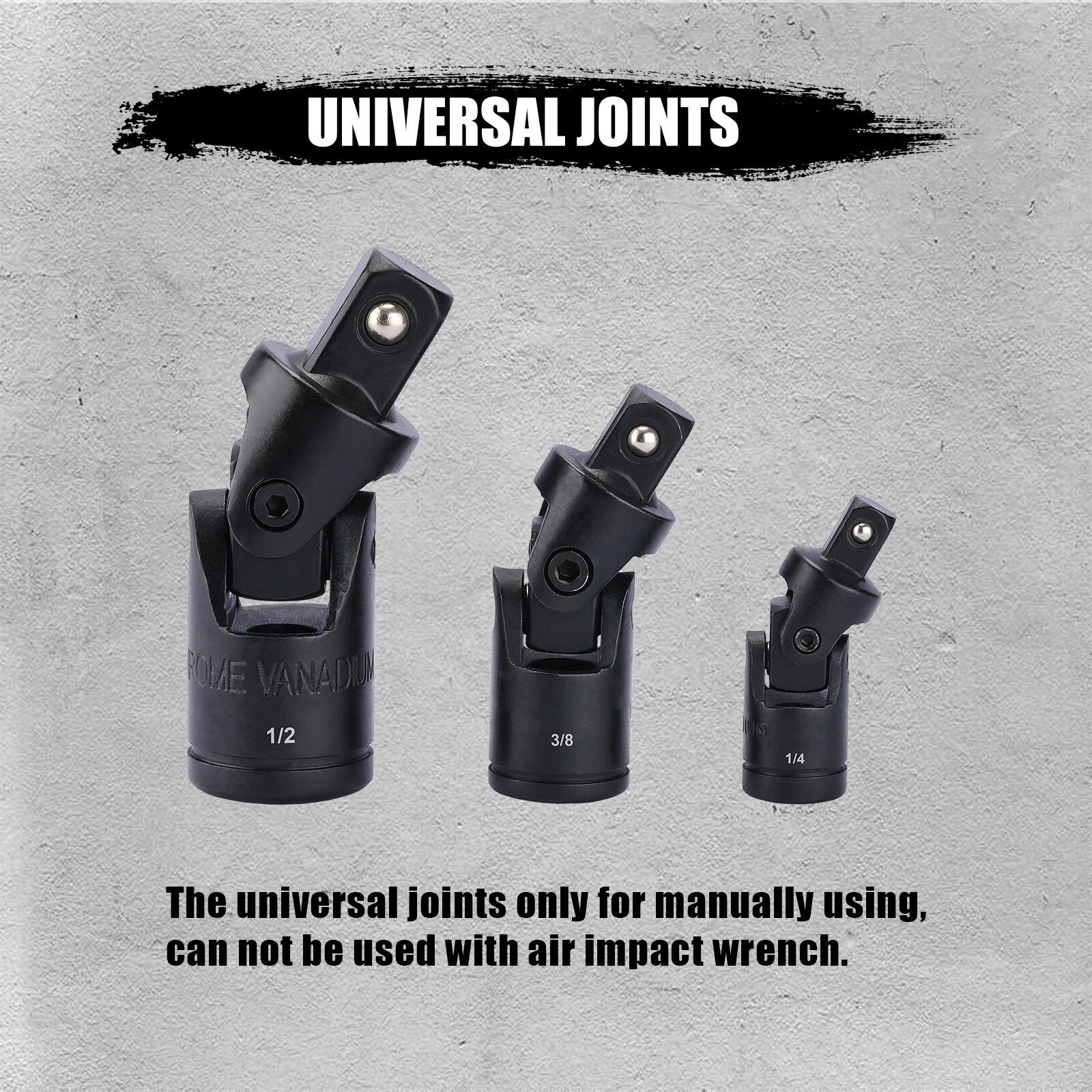 18 PCS Drive Tool Accessory Set Premium CR-V Steel Includes Socket Adapters