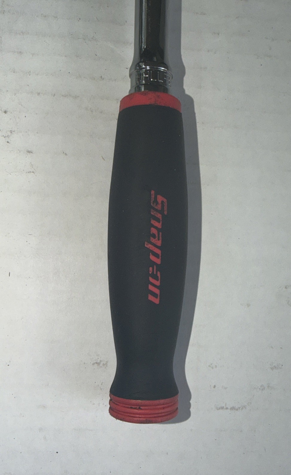 Snap-On FHLLF80 Extra Long Handle 3/8″ Drive Flex Head Ratchet Red Soft Grip