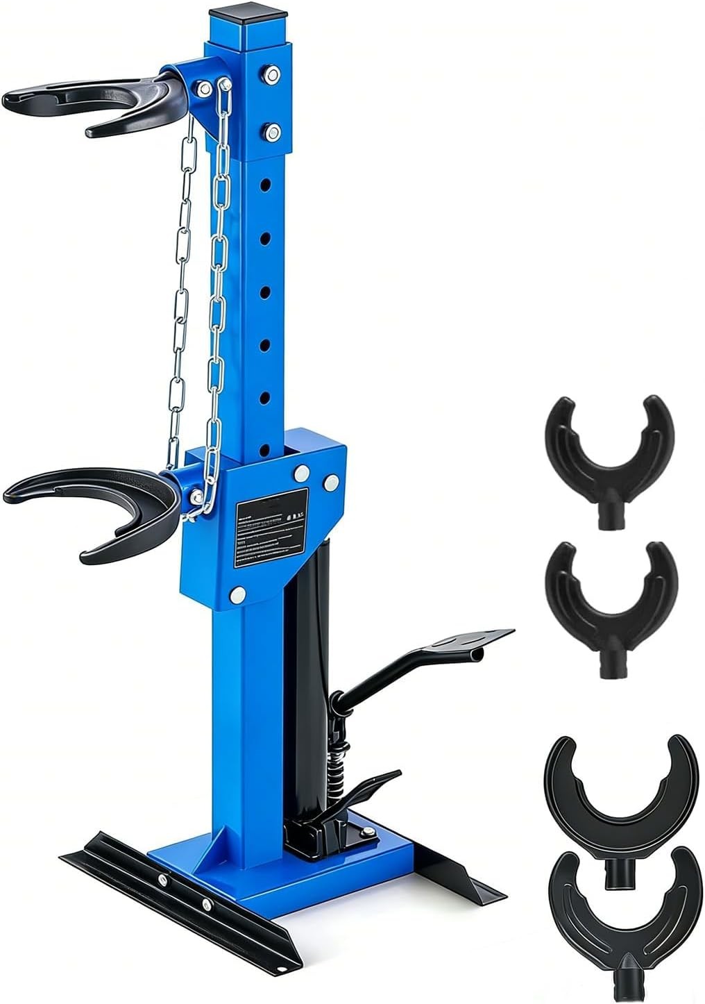 Hydraulic Shock Spring Compressor 4.5 Ton Foot Pedal Strut Tool w/ 4 Clamps