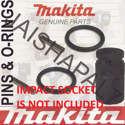 Makita 1/2 Scaffolders Impact Socket Replacement Pins & O-Rings (2 of Each) Tf