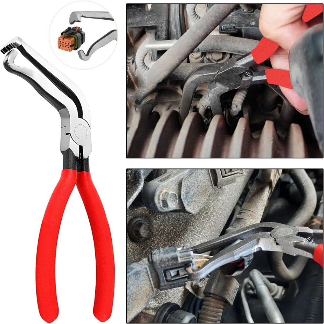 4Pc Electrical Disconnect Pliers For Car Connector Separator Automotive Tool Kit