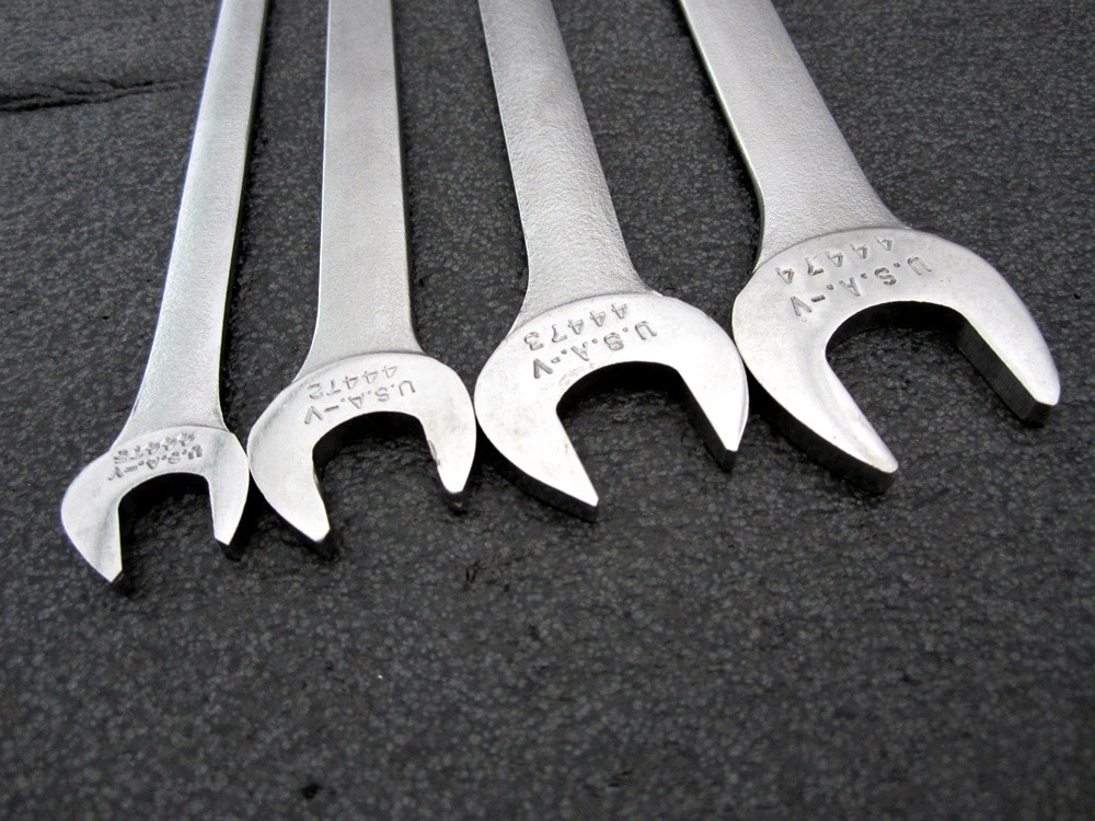 Vintage Craftsman 4pc SAE Tappet Wrench Set -V- Made in USA