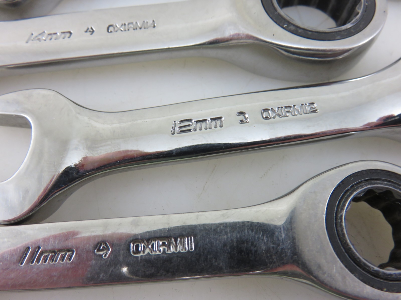 Snap-On METRIC OXIRM Stubby Ratcheting Combination Wrench 7pc Set