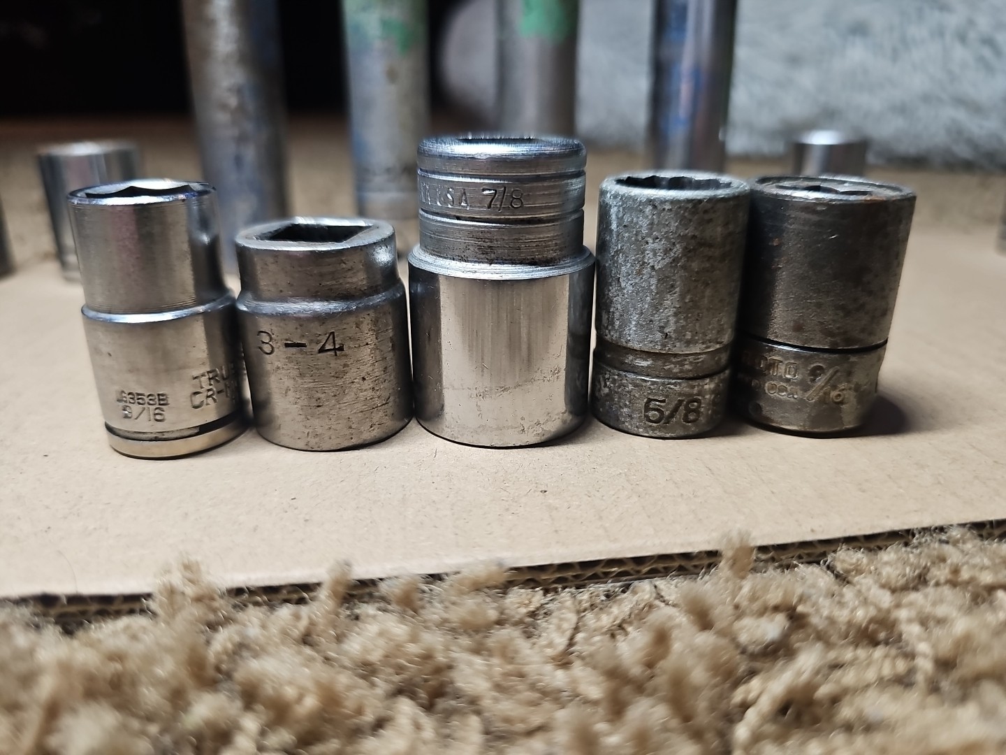 Vintage Various Socket Lot of 21 Ward’s P&C S-K TrueCraft Proto