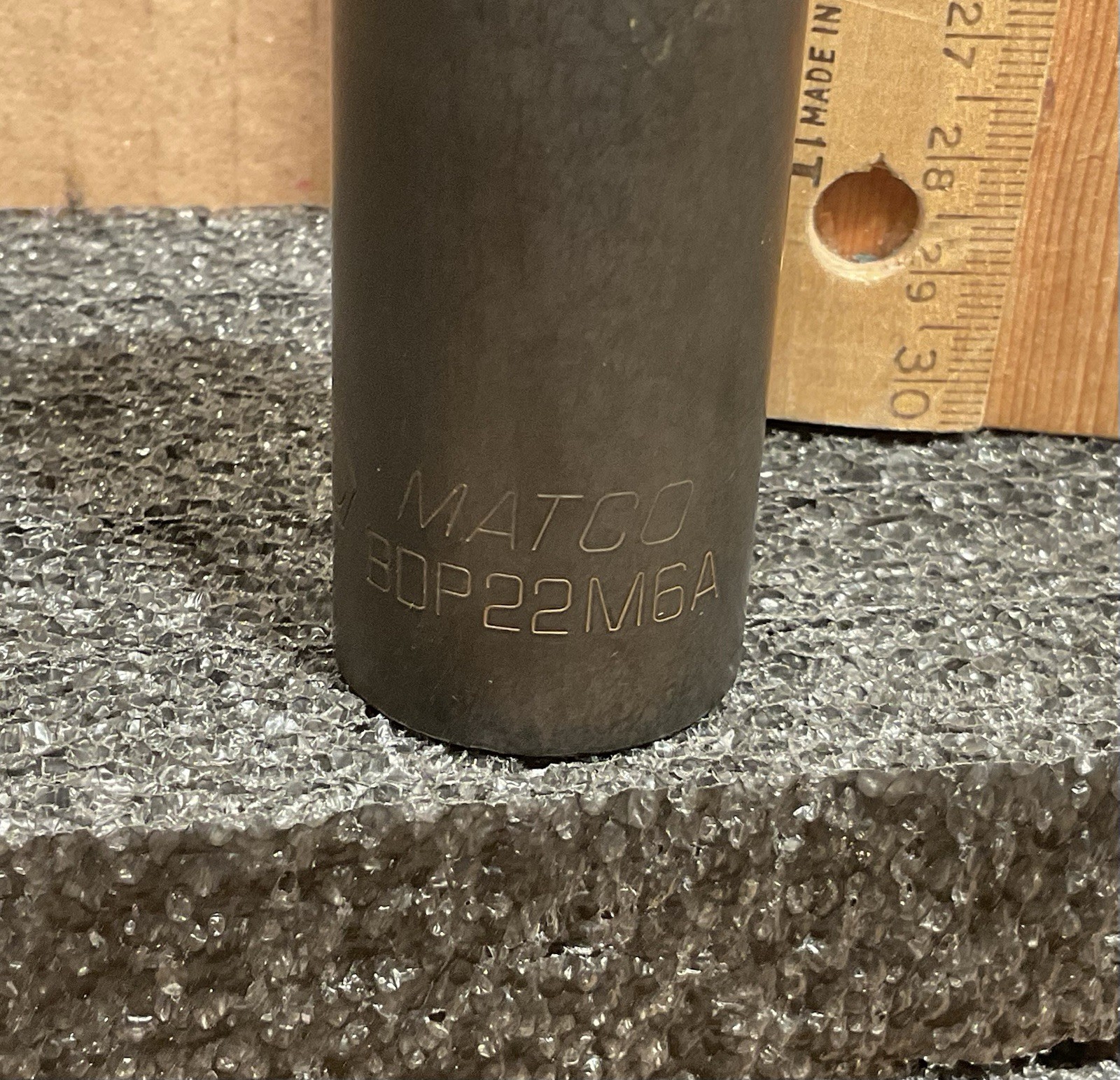 Matco Tools BDP22M6A 22mm 3/8” Drive 6 Point Deep Impact socket