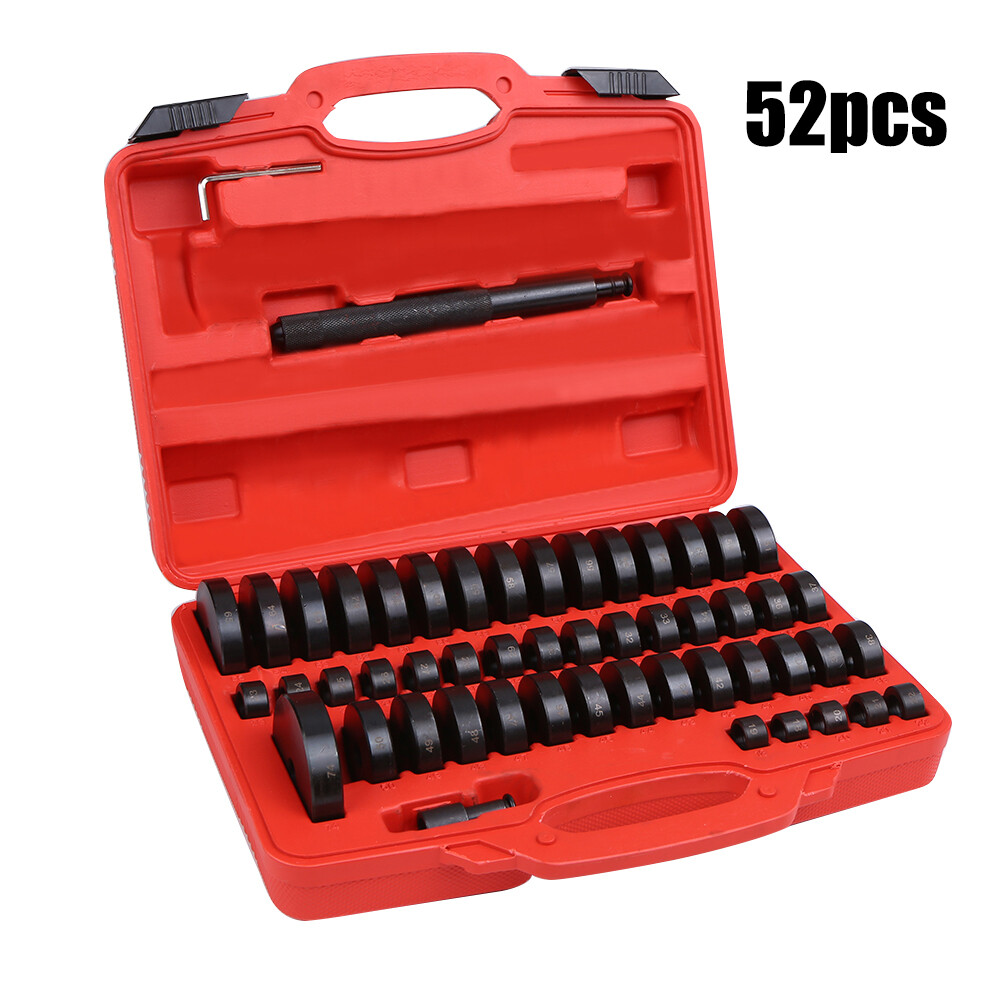 52pcs Front Wheel Bearing Seal Driver Set Discs Tools 18-65mm Car Repairing Set