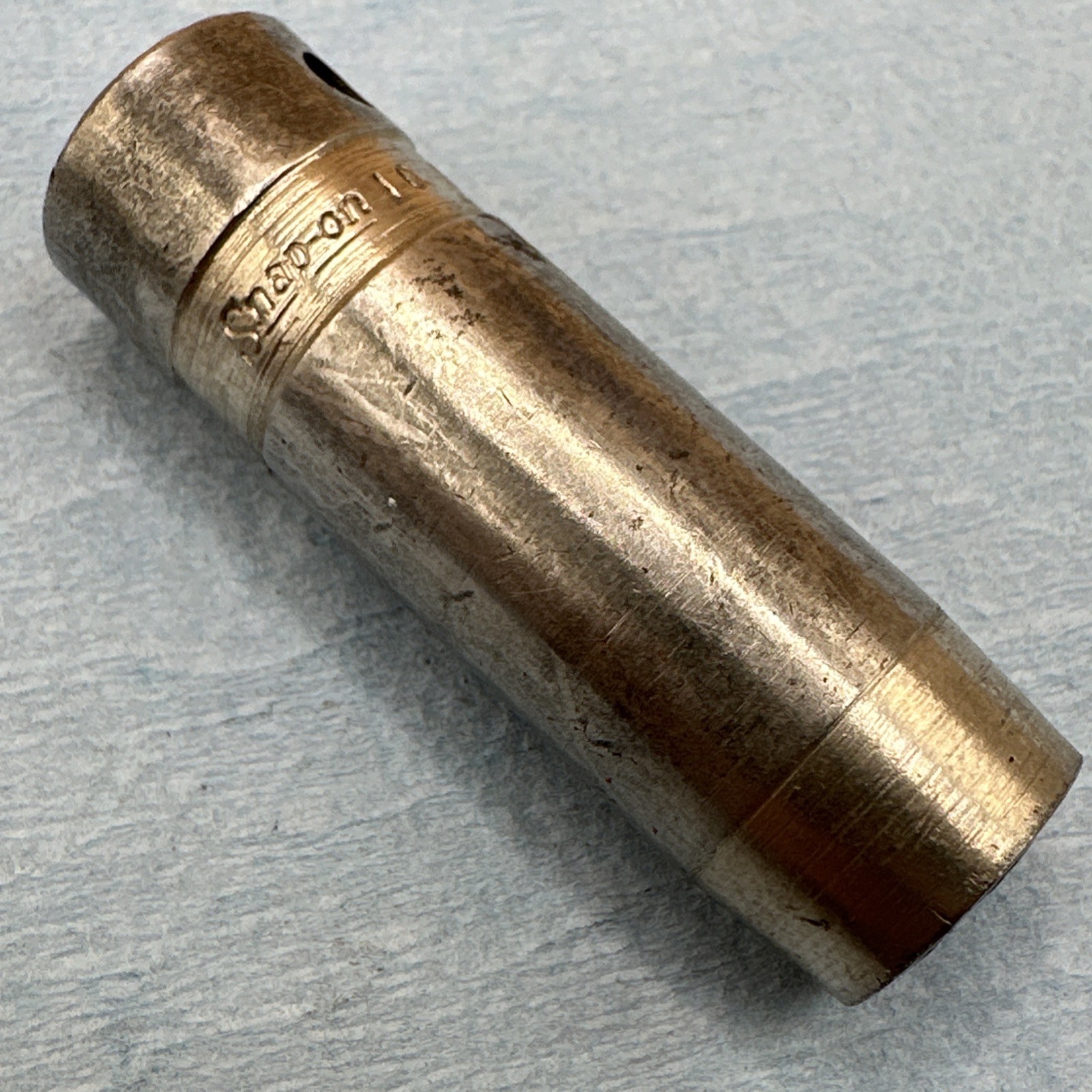 Vintage Snap On 10mm 6 Point Deep Impact Socket 3/8” Drive SIMFM10 *Worn