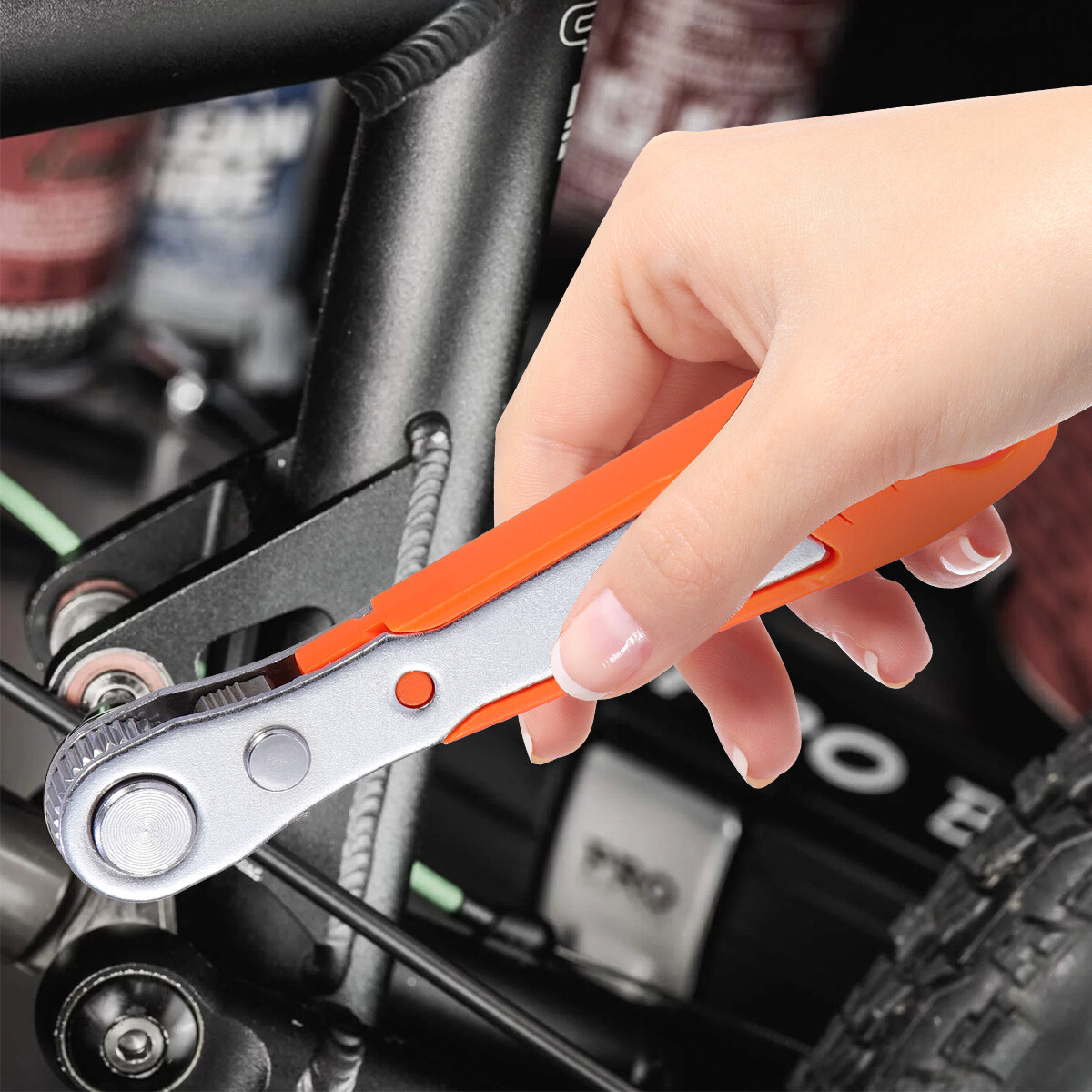 Ratcheting Right Angle Screwdriver Hex Drive 90 Degree Offset + 10pc Bits Set US