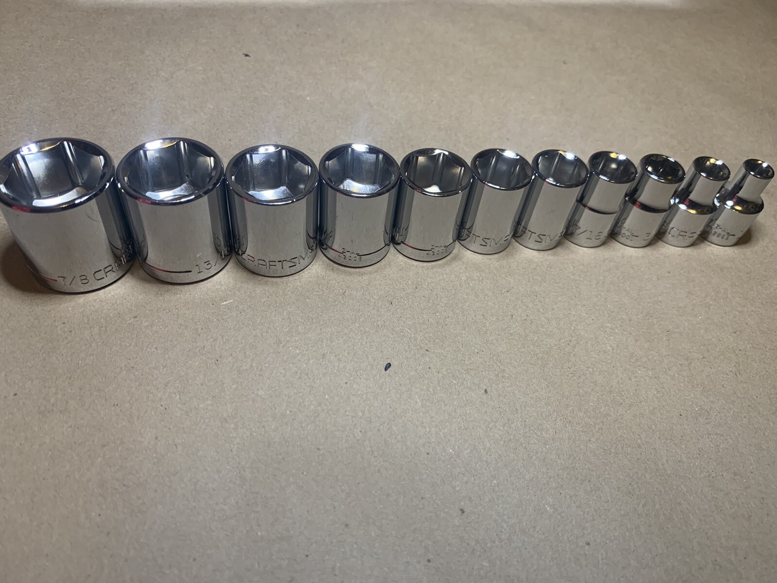 CRAFTSMAN 116 pc 1/4 3/8 1/2 Dr SAE METRIC MM 6pt 12pt ratchet wrench socket set