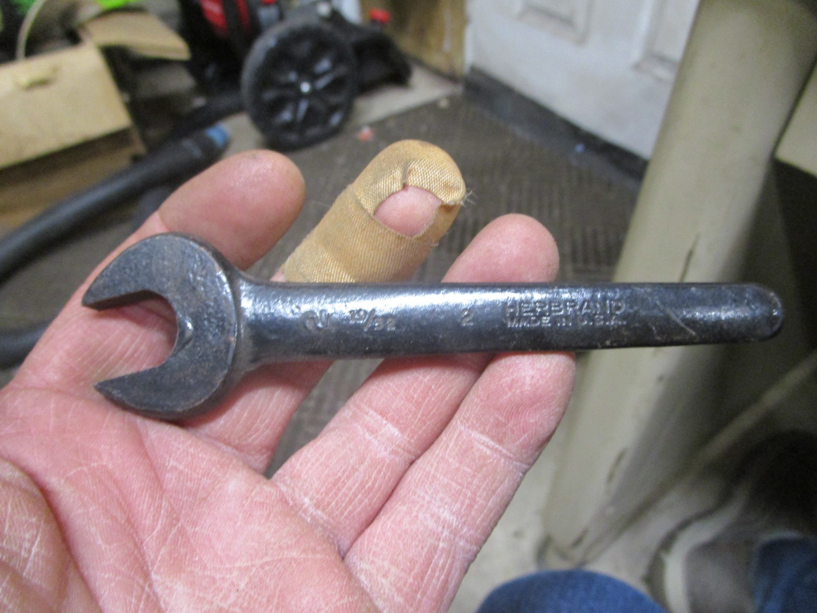 NOS Herbrand #2 19/32″ Single Open End Lathe Machine Engineers Wrench USA