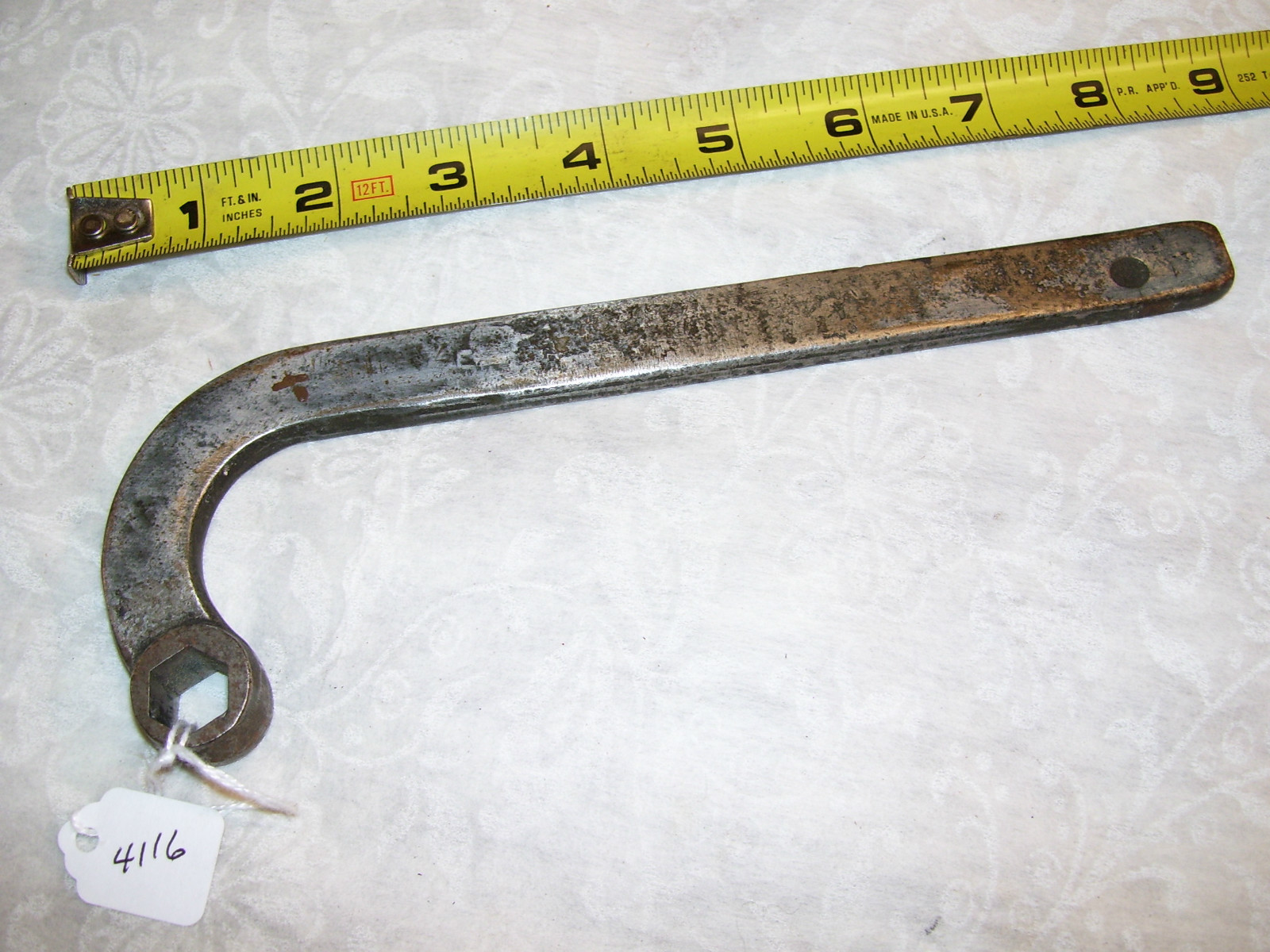 Wrench, Vintage 1/2″ Hexagon No. 25760 wrench, Used on Cylinder Head Bolts?