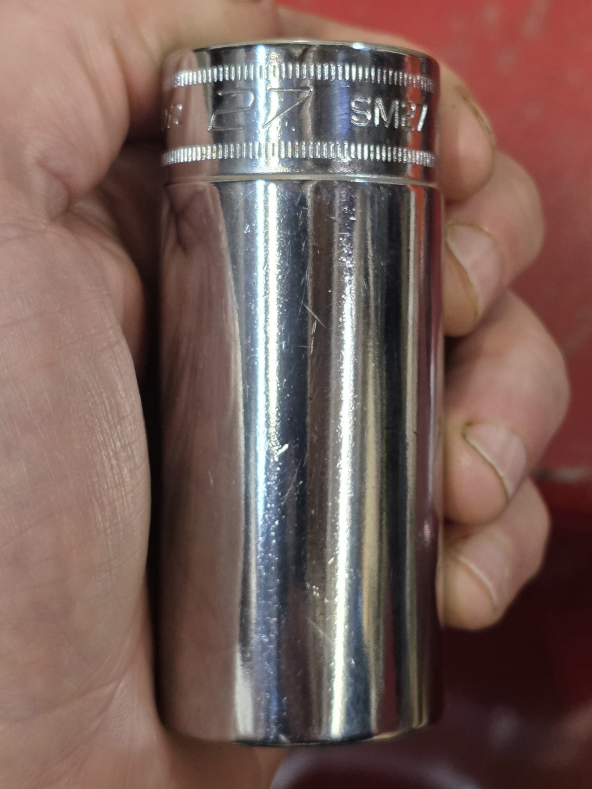 Snap-on 1/2″ Drive 27mm Deep Chrome Socket 12pt SM27