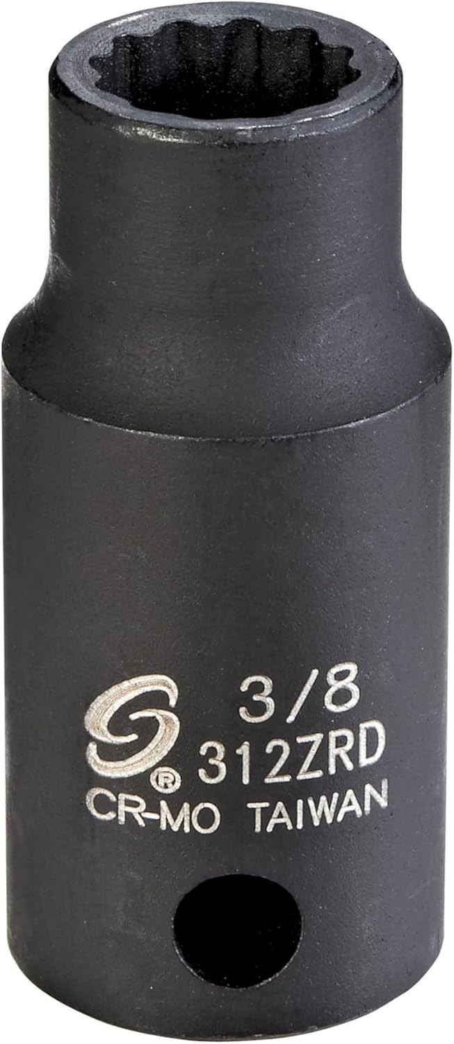 3/8 in. Drive 12-Point Semi-Deep Impact Socket CR-MO Steel