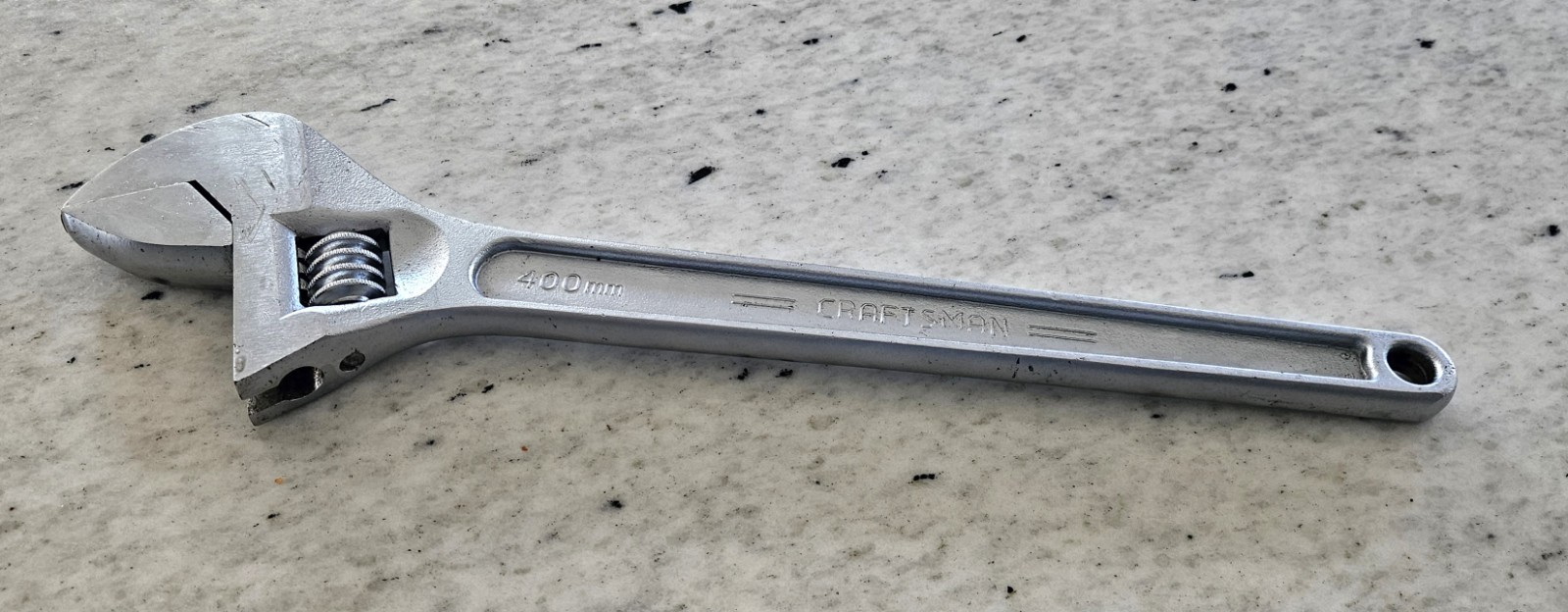 VTG CRAFTSMAN 16 INCH (400MM) NO. 44606 ADJUSTABLE WRENCH FORGED MADE IN USA