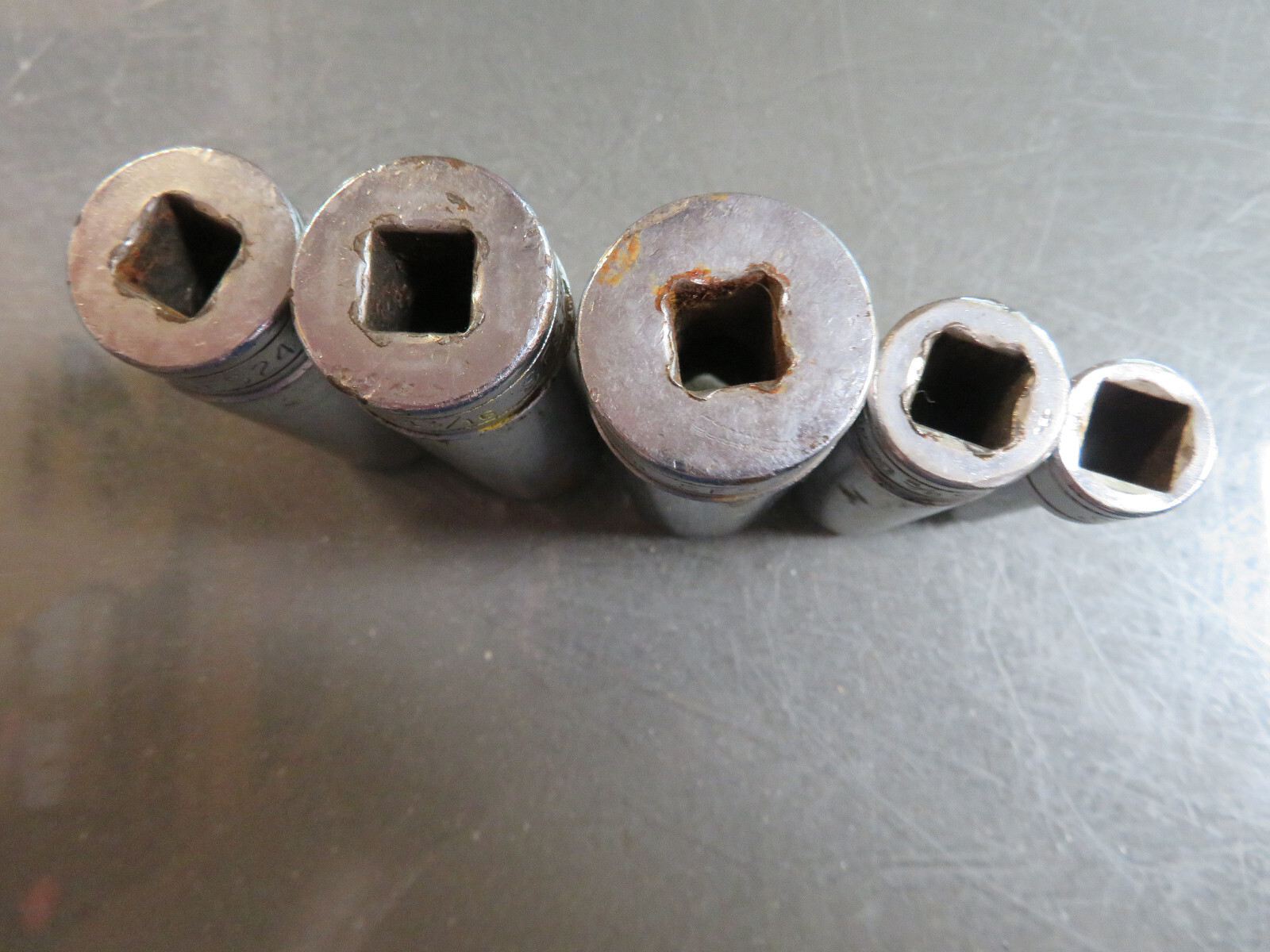 Snap On 3/8 Drive 6-Point SAE Flank Deep Socket-SFS281,SFS201,SFS241,SFS261
