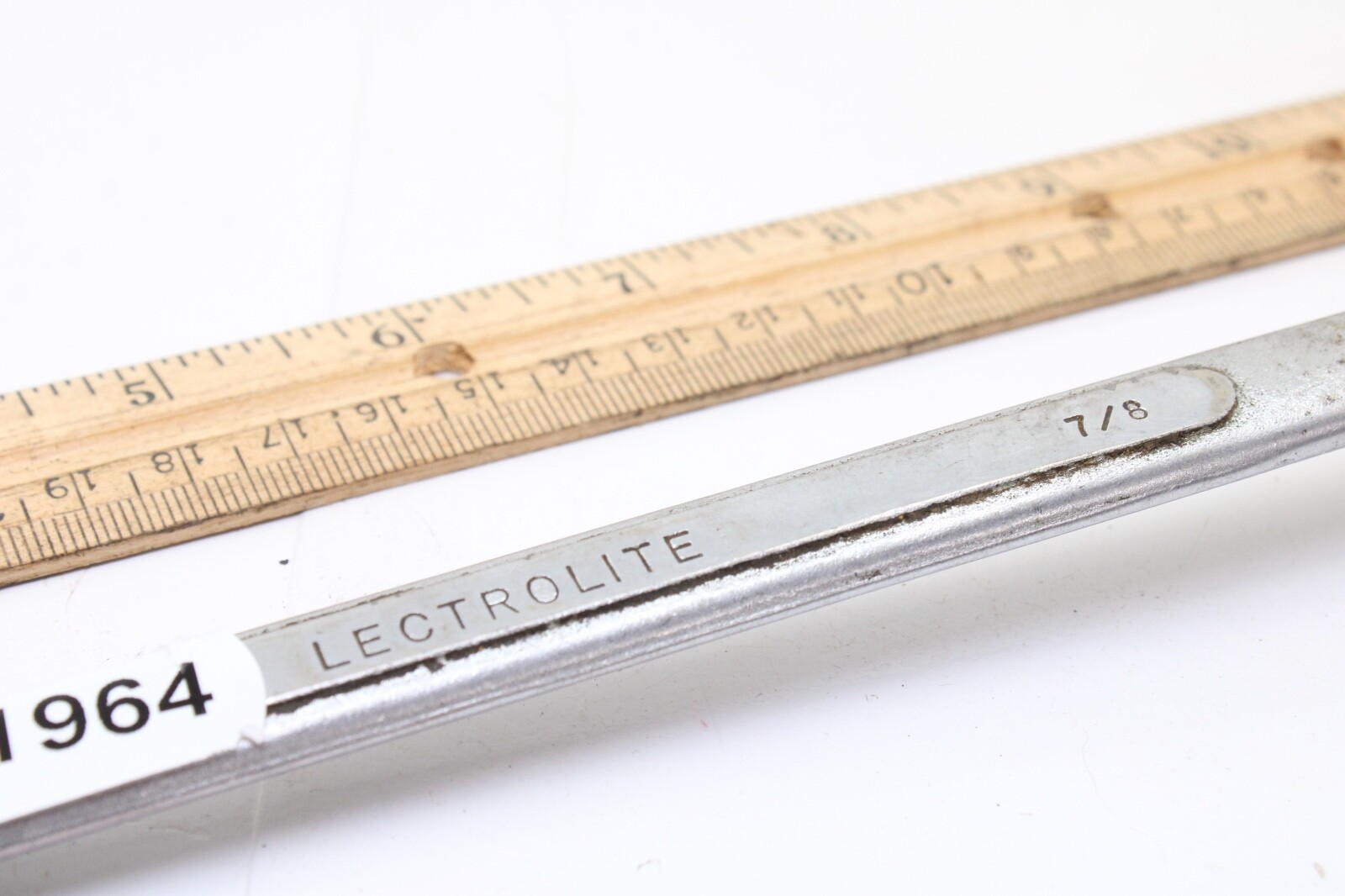 S-K LECTROLITE B-2628 13/16″x7/8″ 13″ Long SAE Chrome Offset Box End Wrench USA
