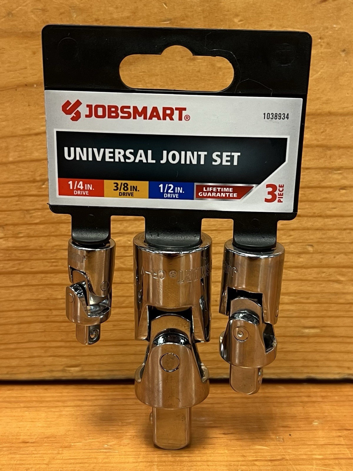 JobSmart 1038934 1/4 in., 3/8 in. and 1/2 in. Drive Set, Universal Joint, 3 pc.