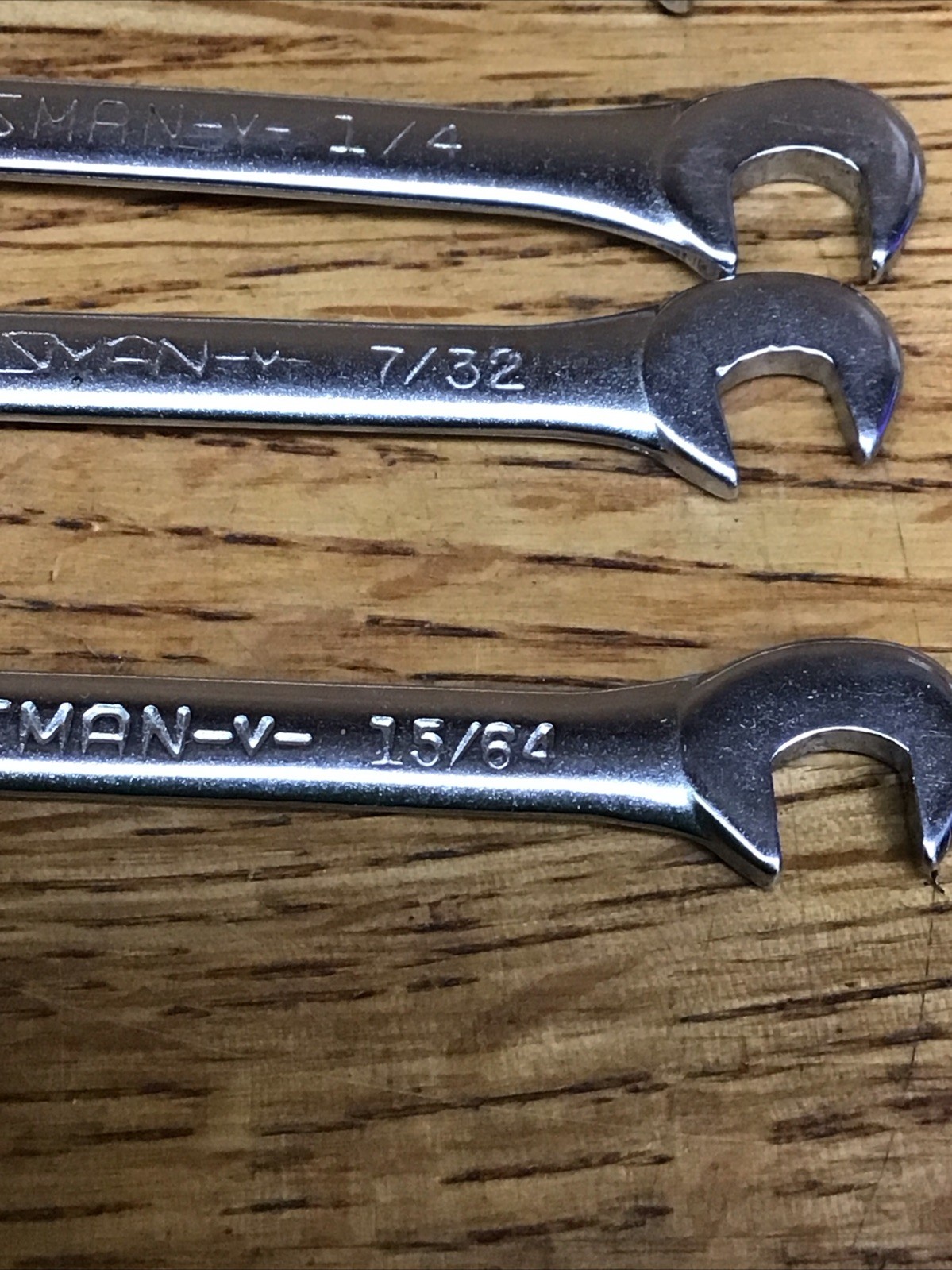 Vintage Craftsman -V- USA Open End Ignition Wrench Set