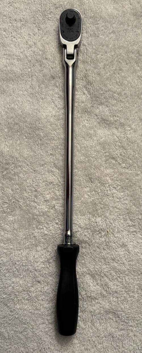 Snap On 1/4” Drive Flex Head Extra Long Hard Handle Ratchet