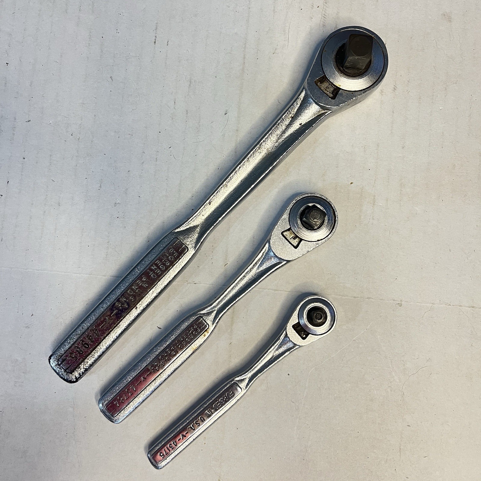 Craftsman USA Forged Ratchet Wrench Set 1/4 3/8 1/2 Drive 43175 43784 44985