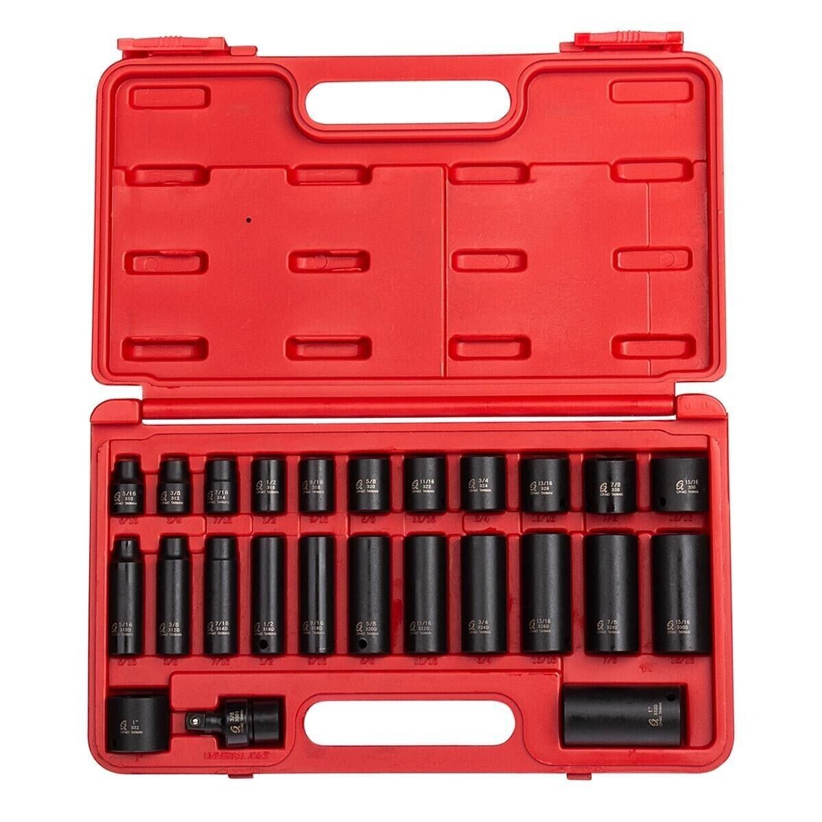 Sunex 3325 SAE 25 Pc 3/8″ Drive Master Impact Socket Set w/Warranty!