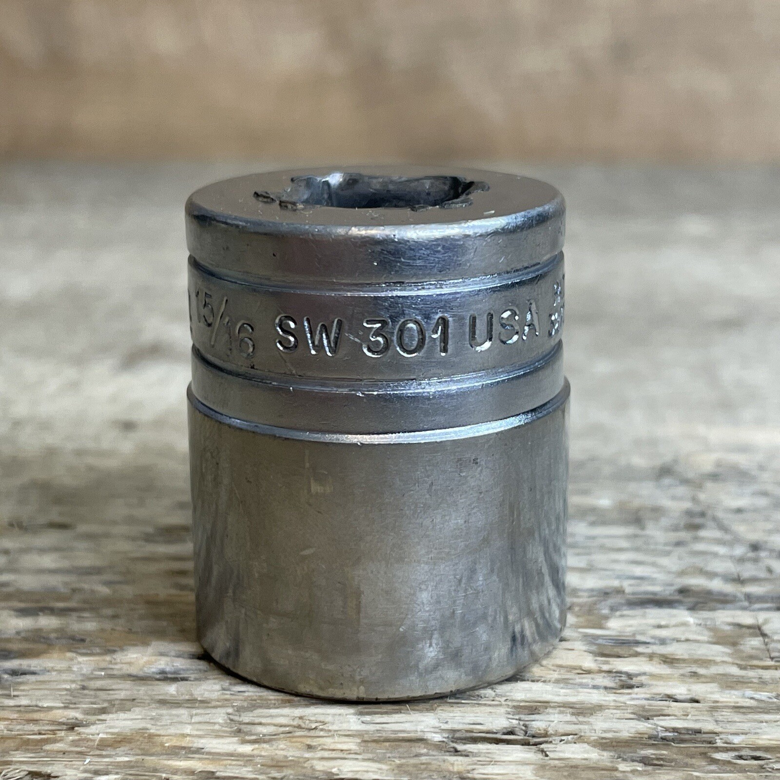 SNAP ON SW301 1/2″ Drive 12-Point SAE 15/16″ Shallow Standard Socket USA