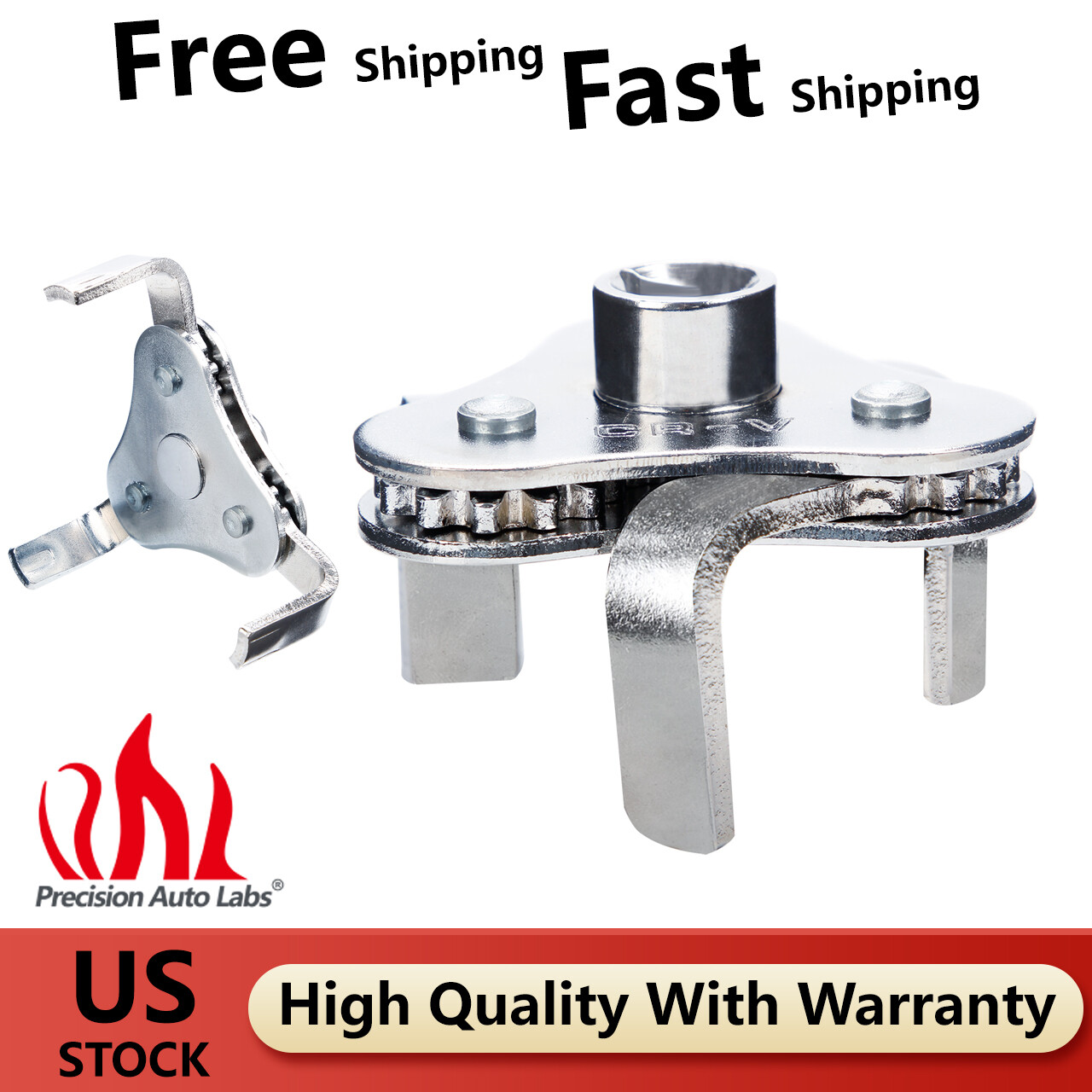 Universal 2 Way 3 Jaw Oil Filter Wrench Removal Tool Fully Adjustable Heavy Duty