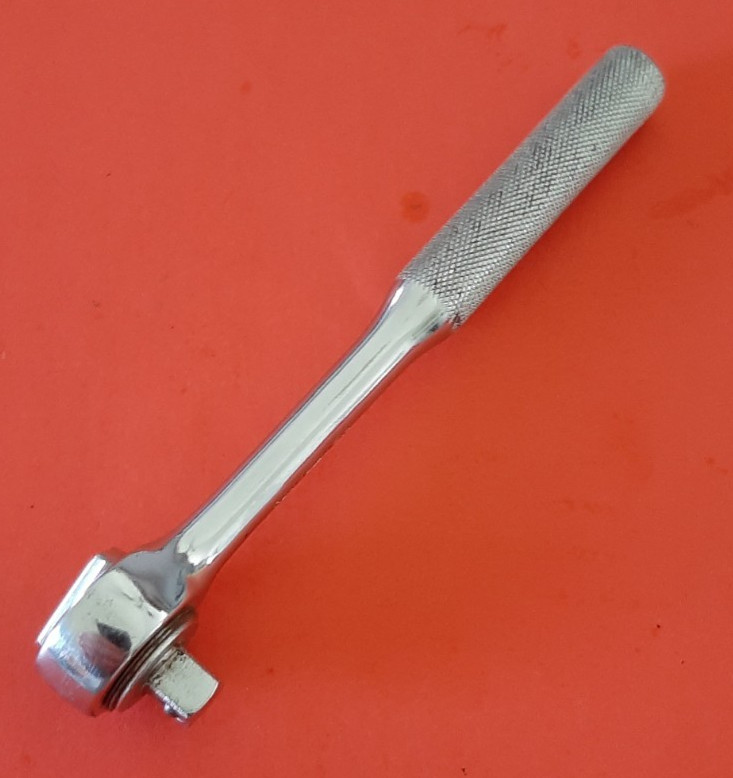 Nice Vintage Wright Tools No. 2400 Chrome Reversible Ratchet 1/4″ Drive USA Tool