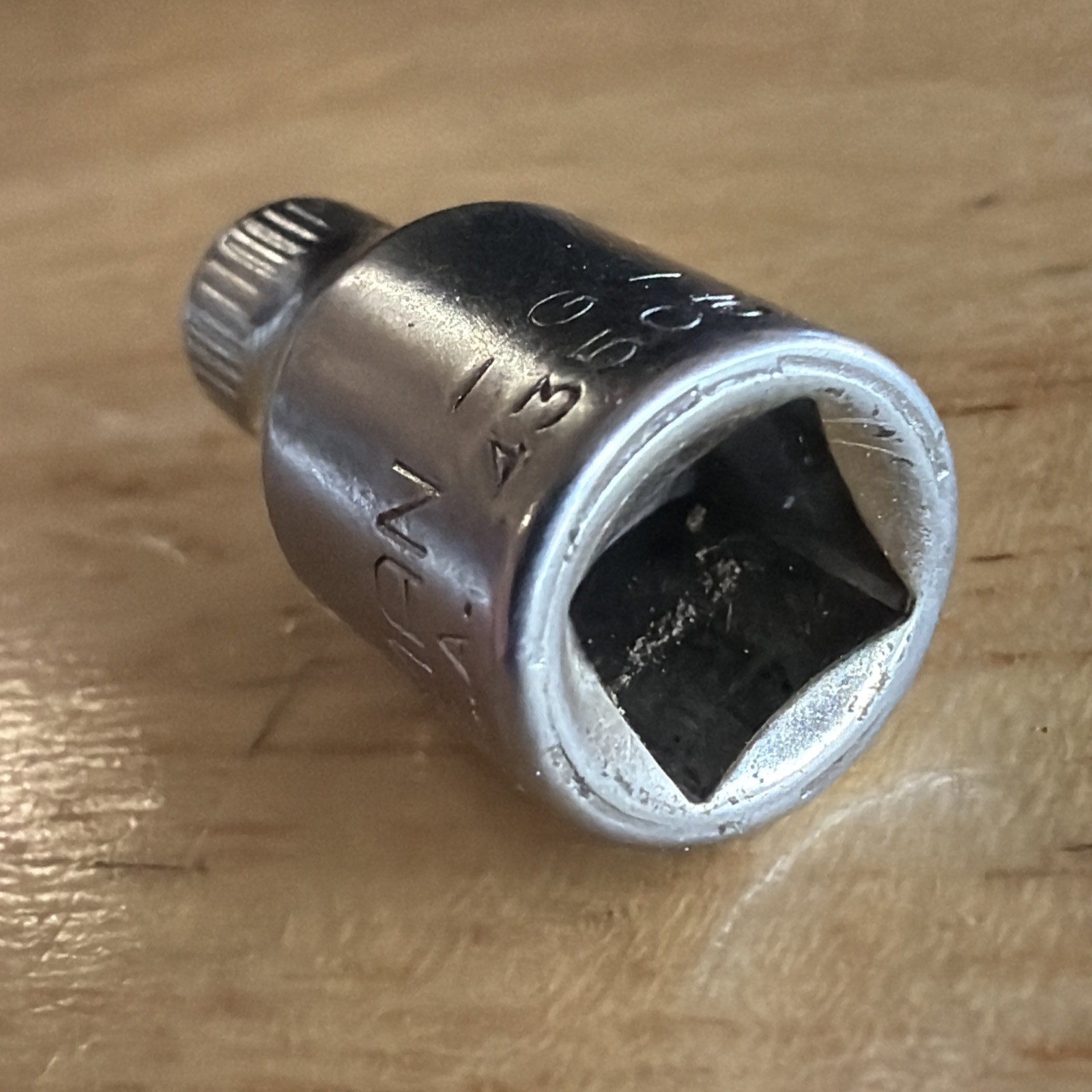 Craftsman 4mm Shallow Socket 1/4″ Drive 6 Point Top Knurl G Series 43505 USA