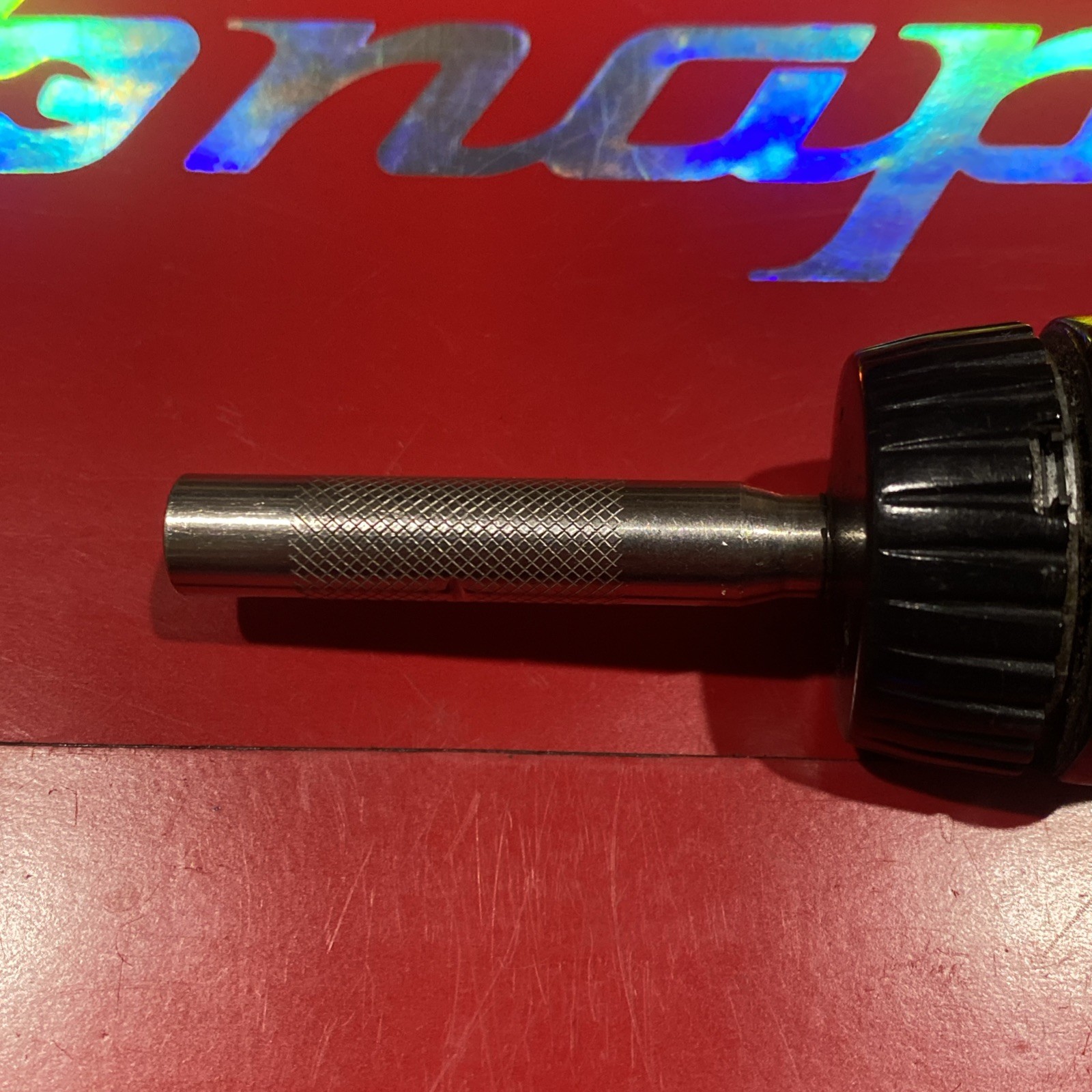 Snap On USA Ratcheting Magnetic Stubby Black Screwdriver SSDMR1