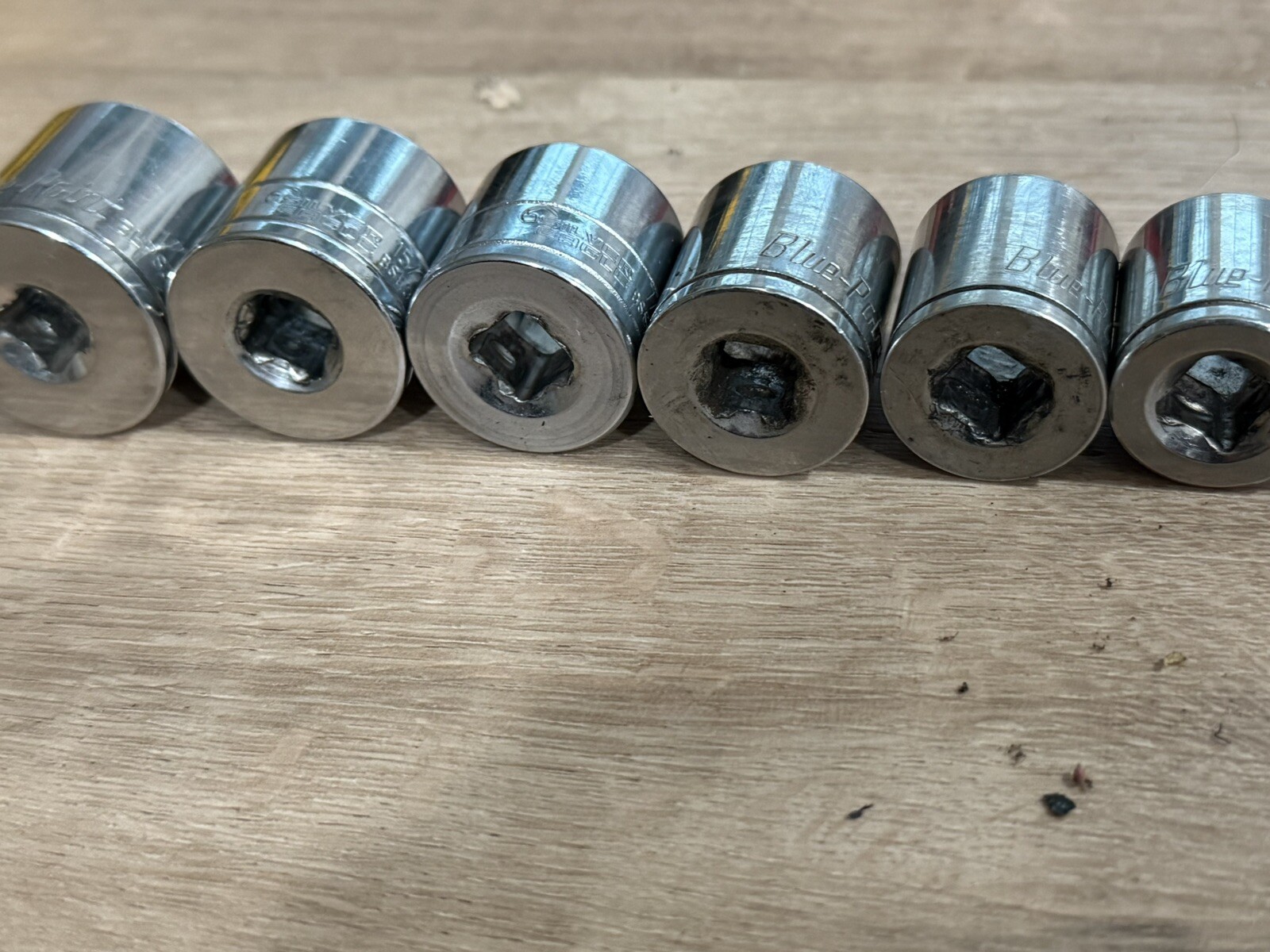 Blue Point Silver Eagle 3/8 Shallow See Socket Set Read Description