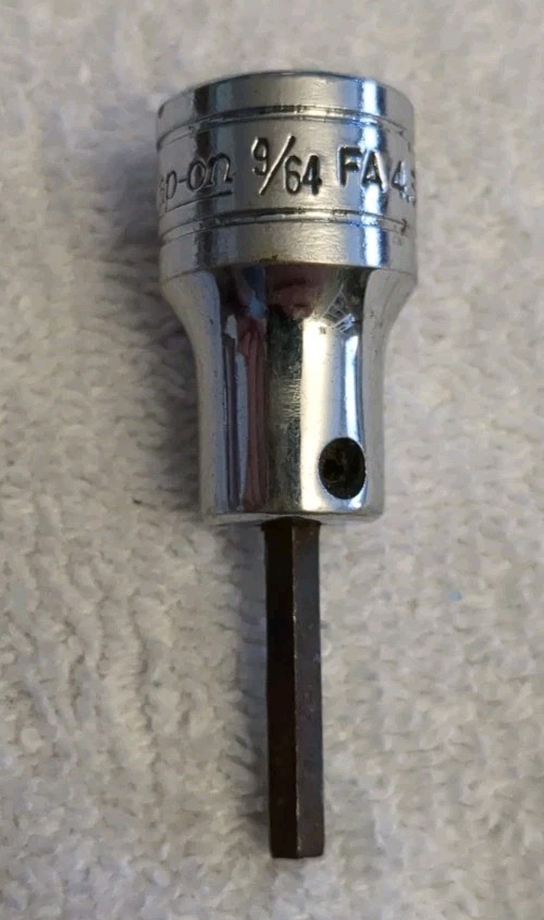 Snap-On Tools USA FA4.5A 3/8″ Drive 9/64″ Standard Hex Bit Socket Driver