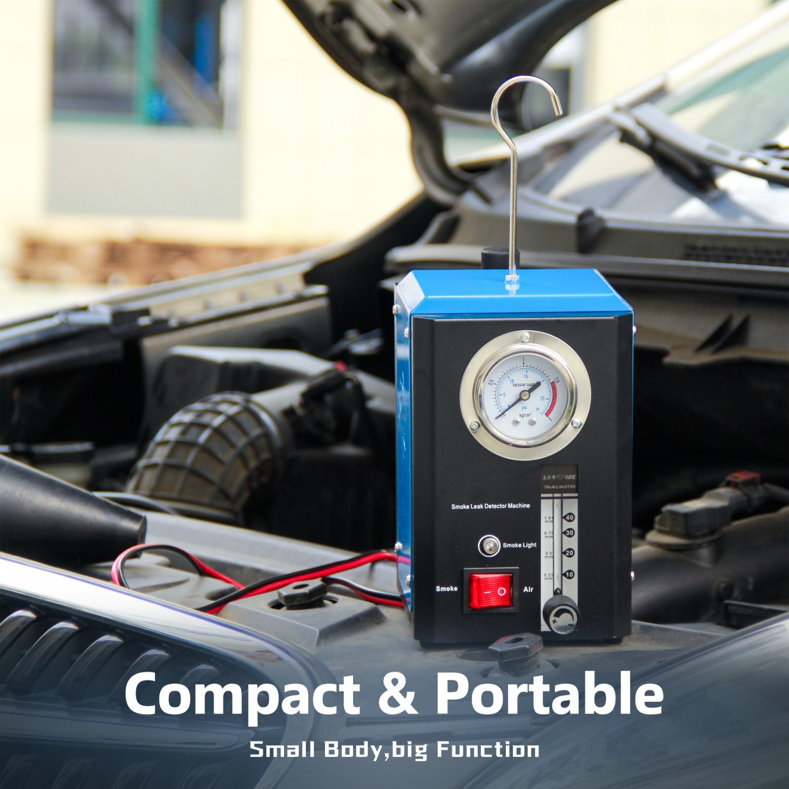 Automotive Smoke Machine Lead Detector EVAP Vacuum Diagnostic Tester DC 12V