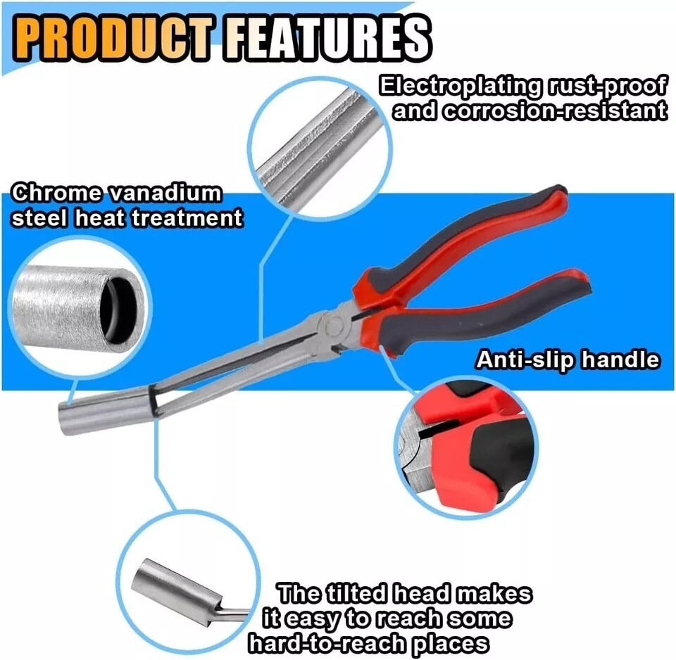 Car Spark Plug Wire Removal Pliers Tool High Voltage Cylinder Cable Removal Clam