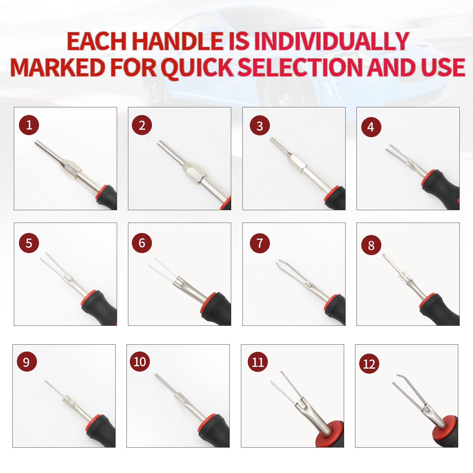 23x Terminal Removal Wire Connector Removal Pin Extractor Release Tool Universal