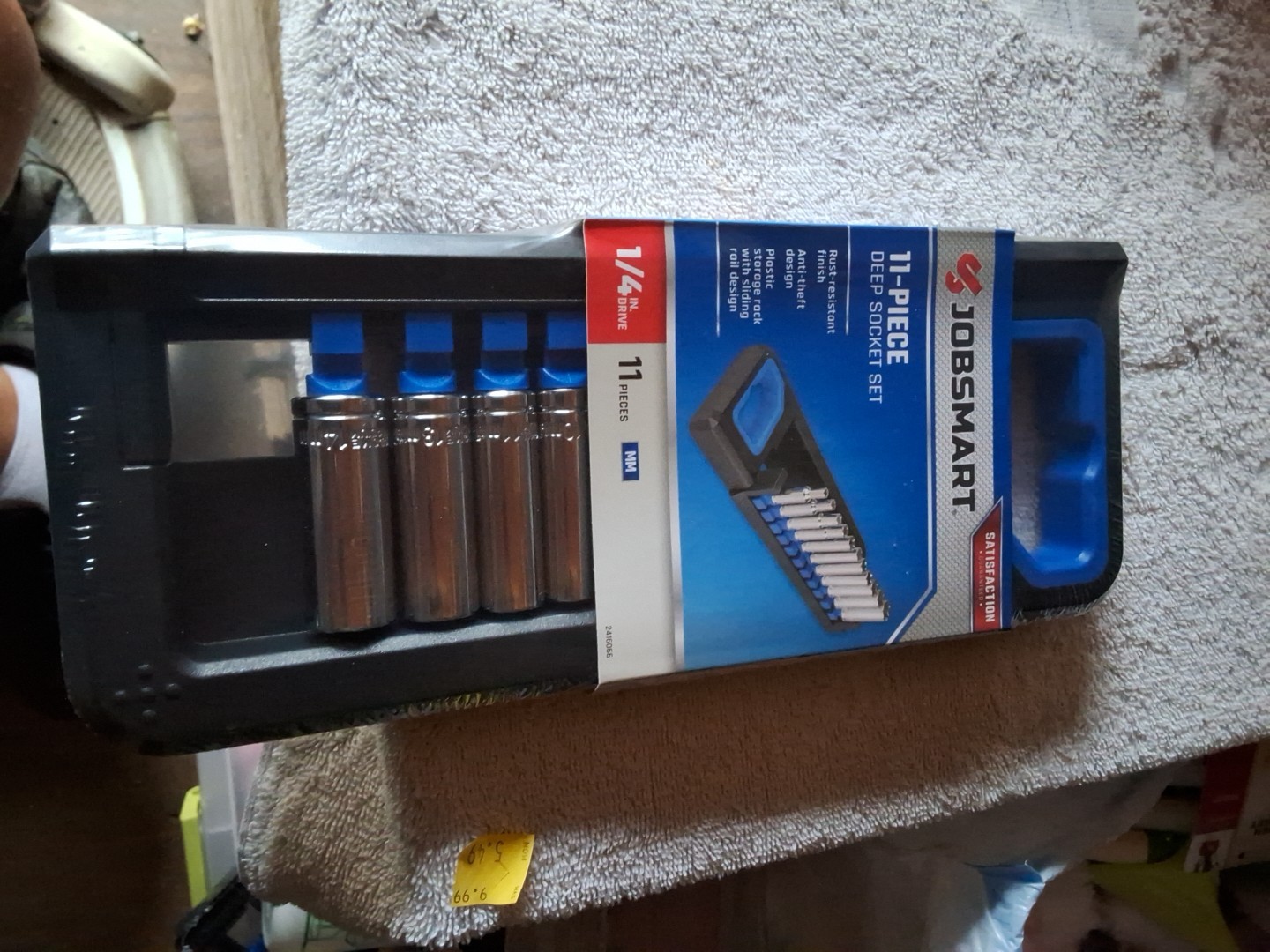 JobSmart 11 Piece Metric MM Deep Socket Set 1/4 in Drive 6 Point New Sealed