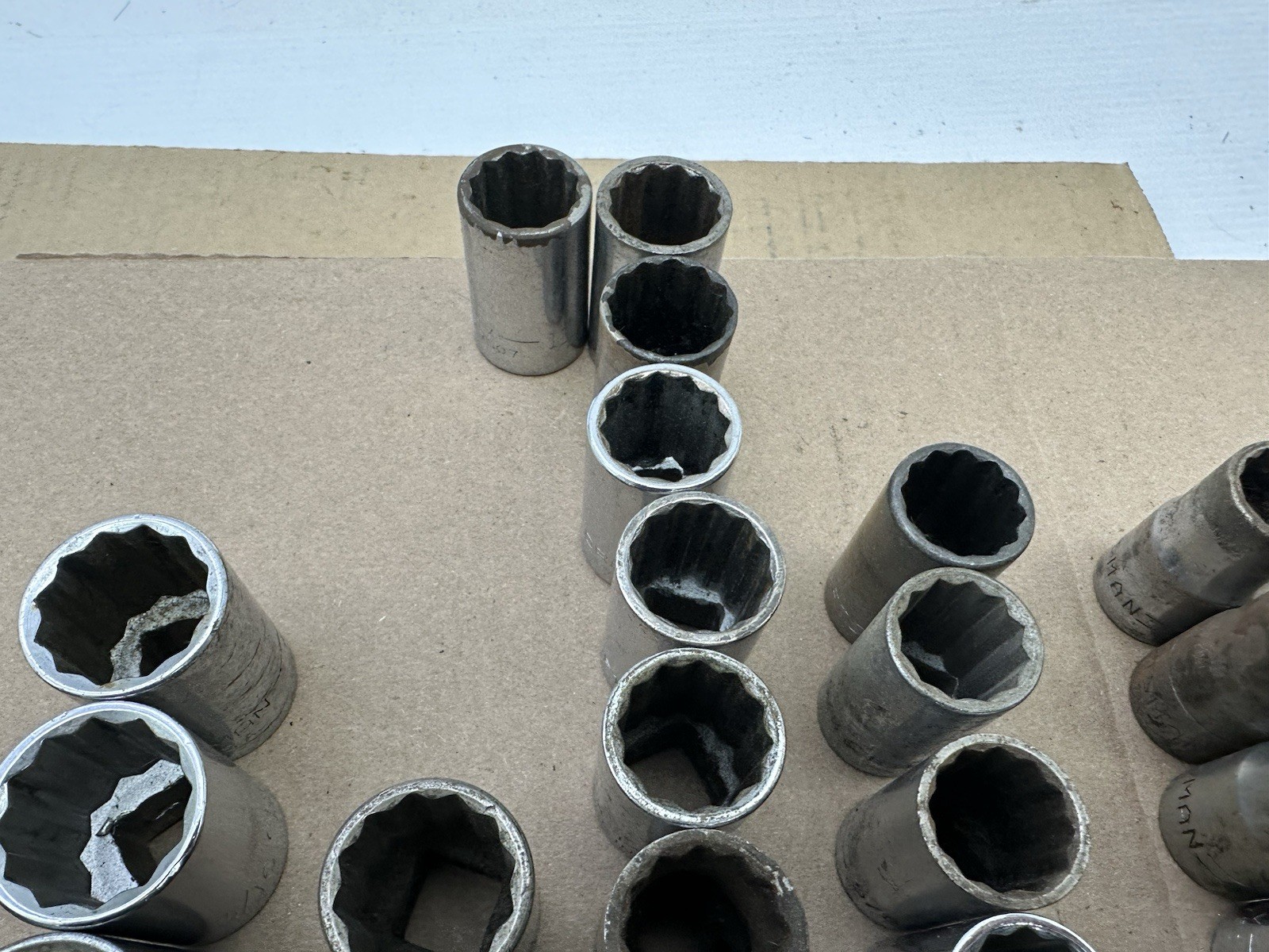 *54PCS* Vintage Craftsman 1/2” Dr Socket Set LOT -V- Series 12pc 12 Pt SAE USA