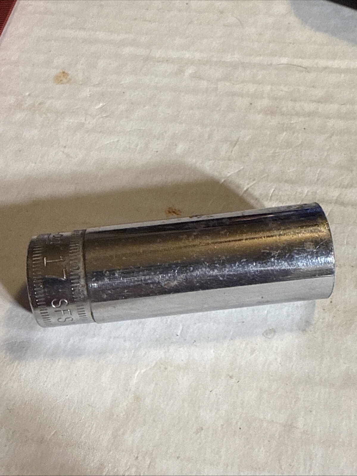 Snap-On sfsm17 17mm metric 3/8″ drive 6 point deep chrome socket