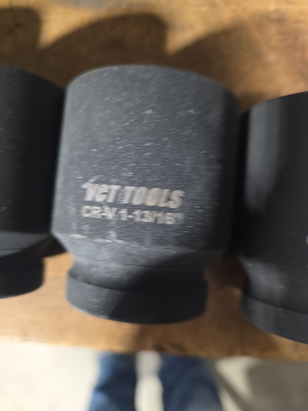 Set Of 6 VCT Tools Chrome Vanadium 1″ Drive Impact Sockets 1 5/8″ Thru 2″
