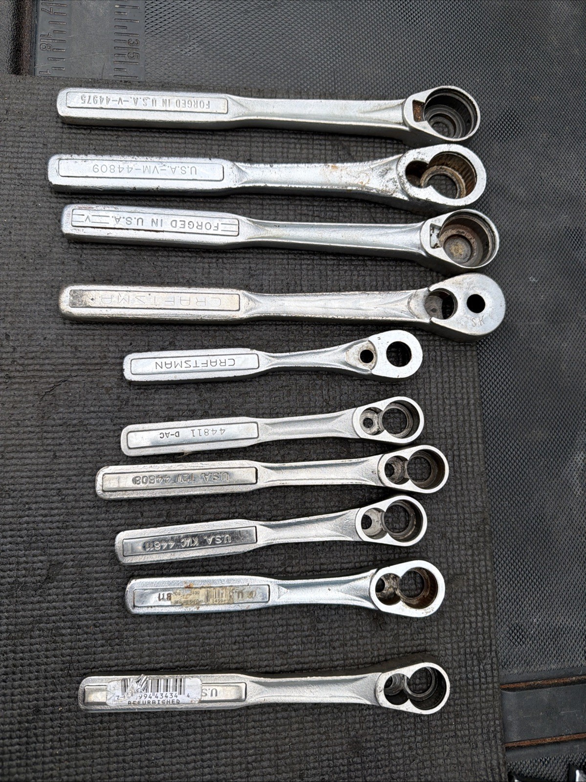 Sears Craftsman 10pcs Ratchet Bodies ONLY NO GUTS 1/2,3/8”Forgings Warranty