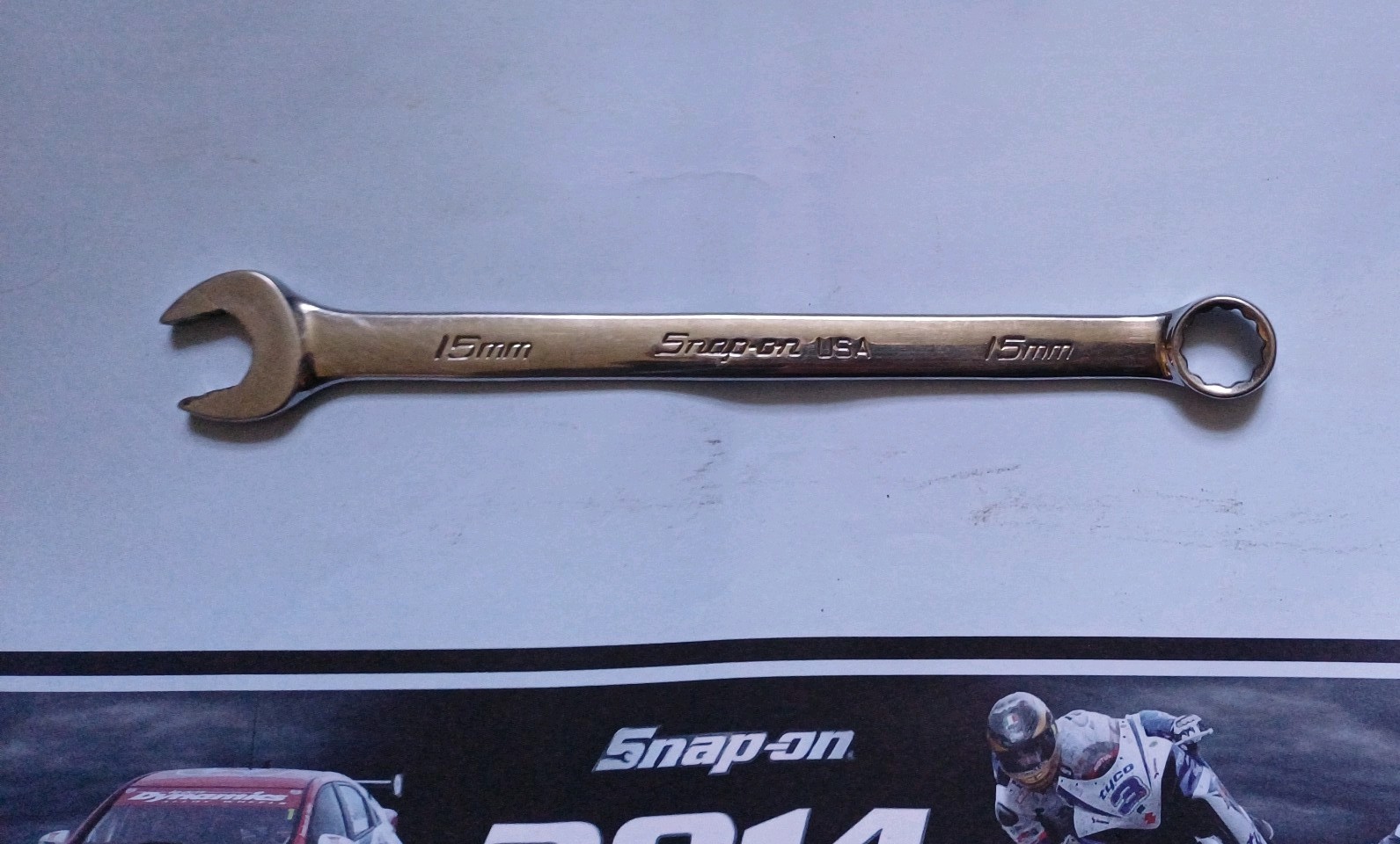 Snap On 15mm Flank Drive Plus Chrome Combination Spanner SOEXM15
