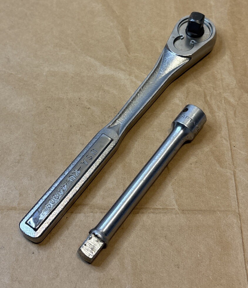 Craftsman K4-44809 1/2” Drive Ratchet 10” w/ 16 Sockets + 6” Ext. V Series USA