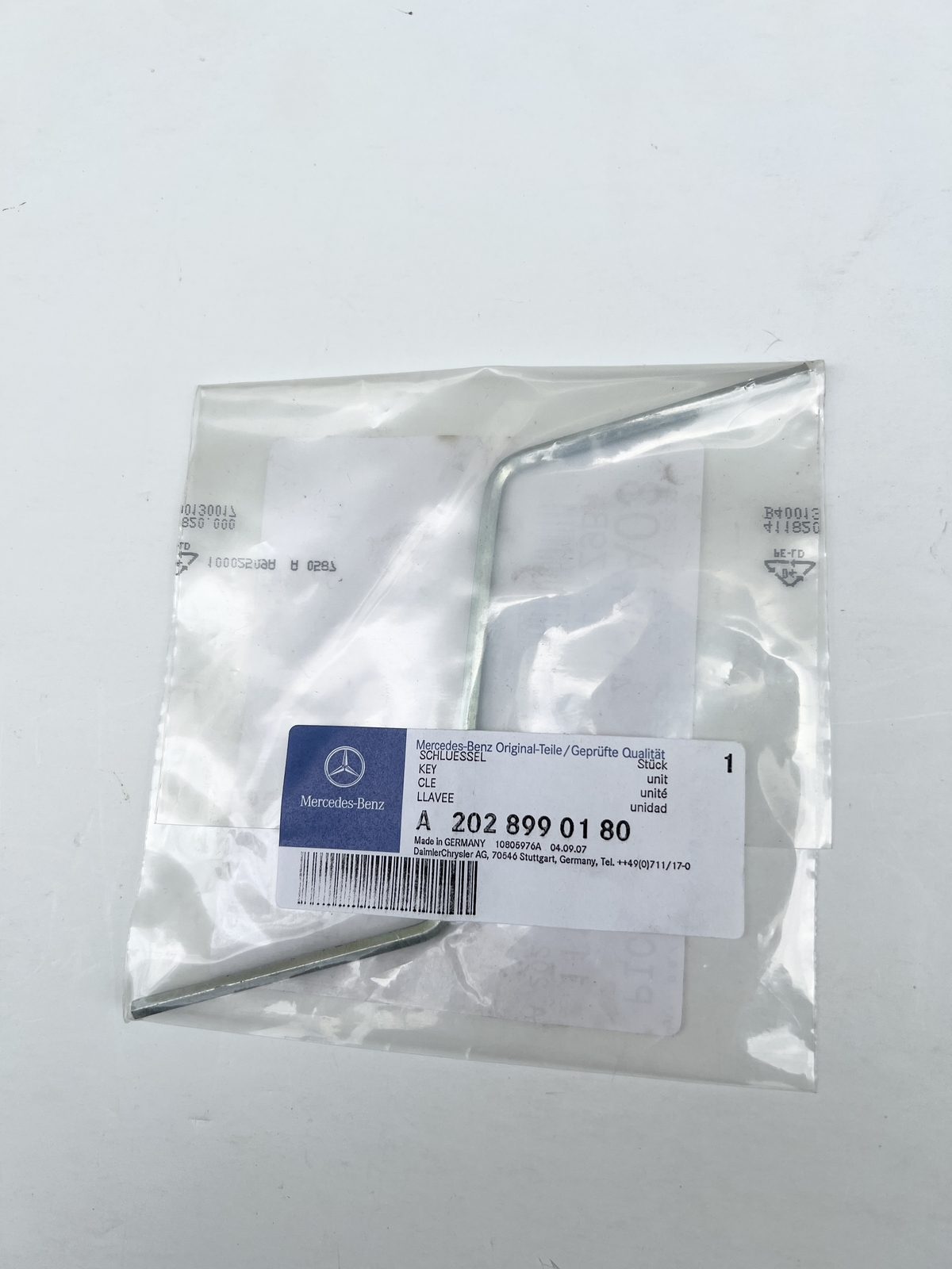 Genuine Mercedes Benz W202 W208 W168 W203 W210 Emergency Sunroof Key 2028990180
