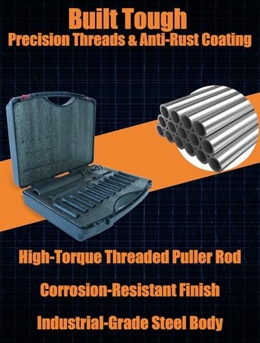 18pcs Dowel Pin Puller Set – SAE & Metric Collets, Efficient Tool for Easy Remov