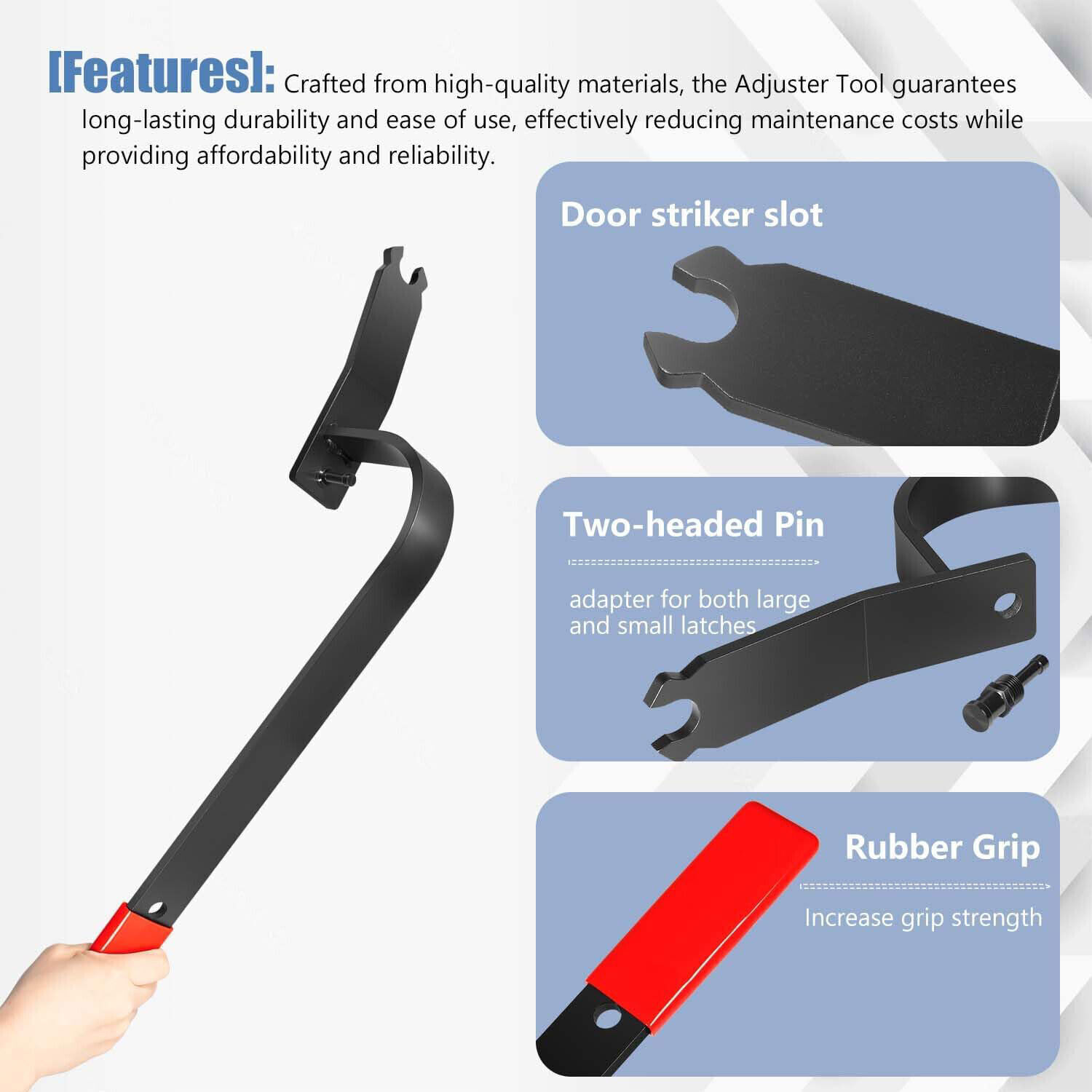 65800 Door Hinge Adjuster Tool for Bolted & Welded Hinges for Cars Light Trucks