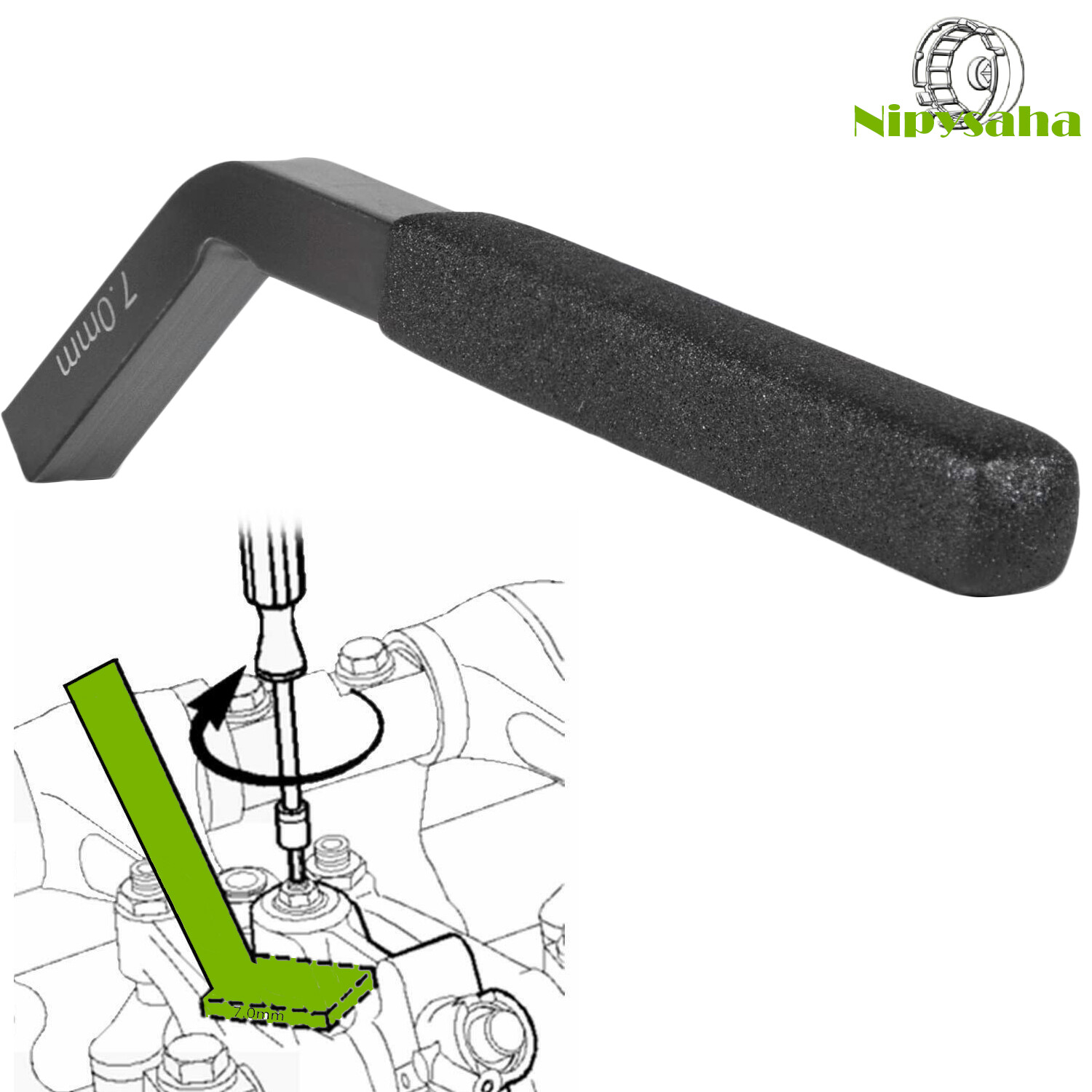 for Cummins ISX Engine Brake Adjustment Tool 7 MM Jake Brake Feeler Gauge3163530