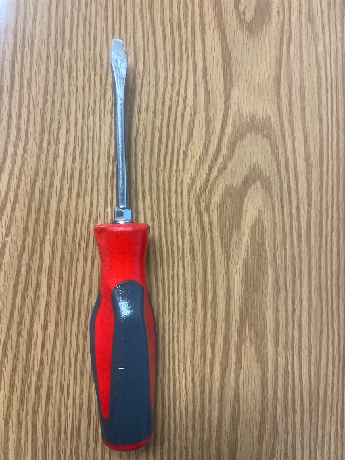 SNAP ON SHD4 -RED/GRAY COMFORT GRIP HANDLE 1/4 FLAT BLADE 8.75″ LONG LOT#46
