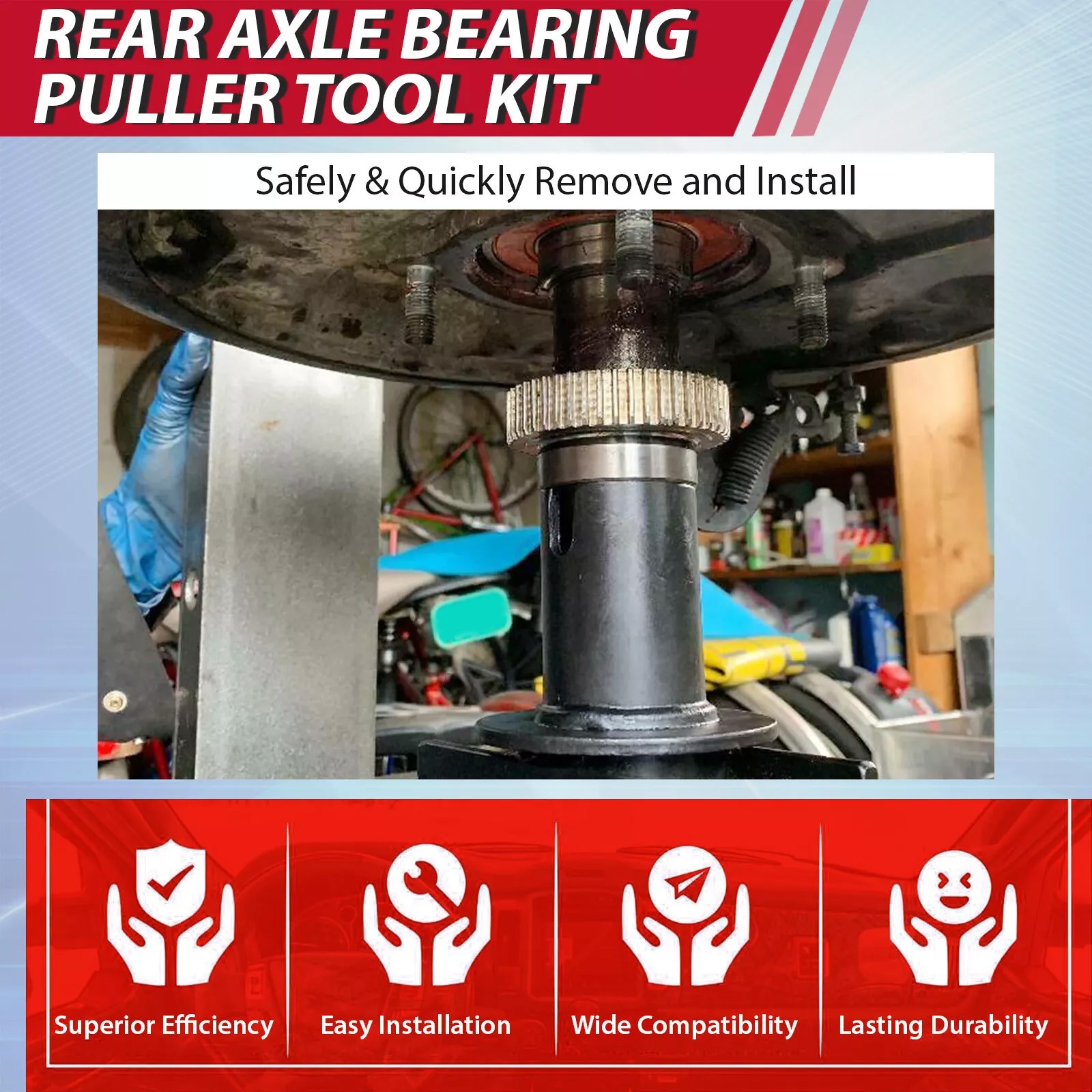 Rear Axle Bearing Puller W/ Tone Ring Tool for TOYOTA/Truck/SUV 1984-2020