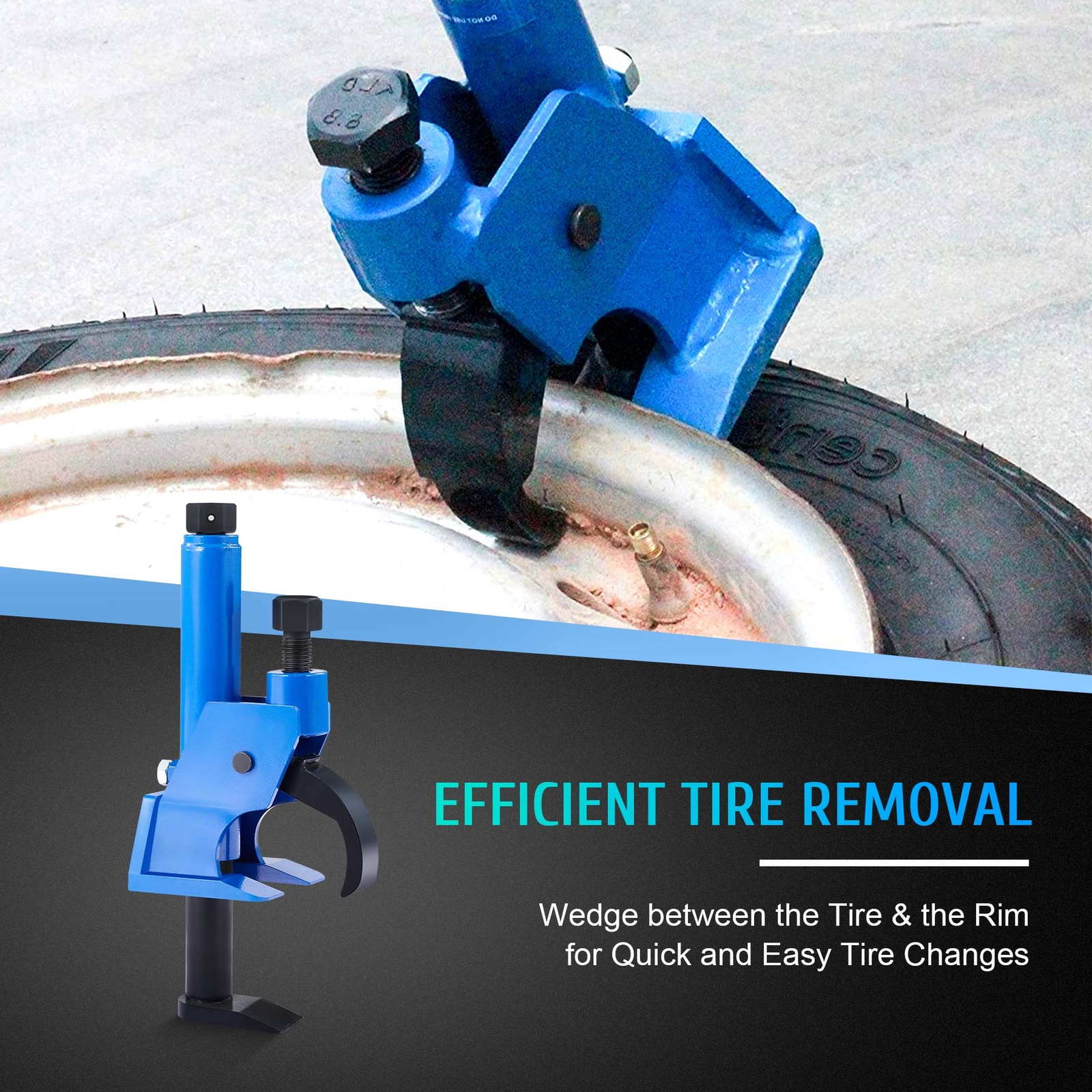 OMT Tire Bead Breaker Manual Tire Changer Tool for ATV Golf Cart Tractor & More